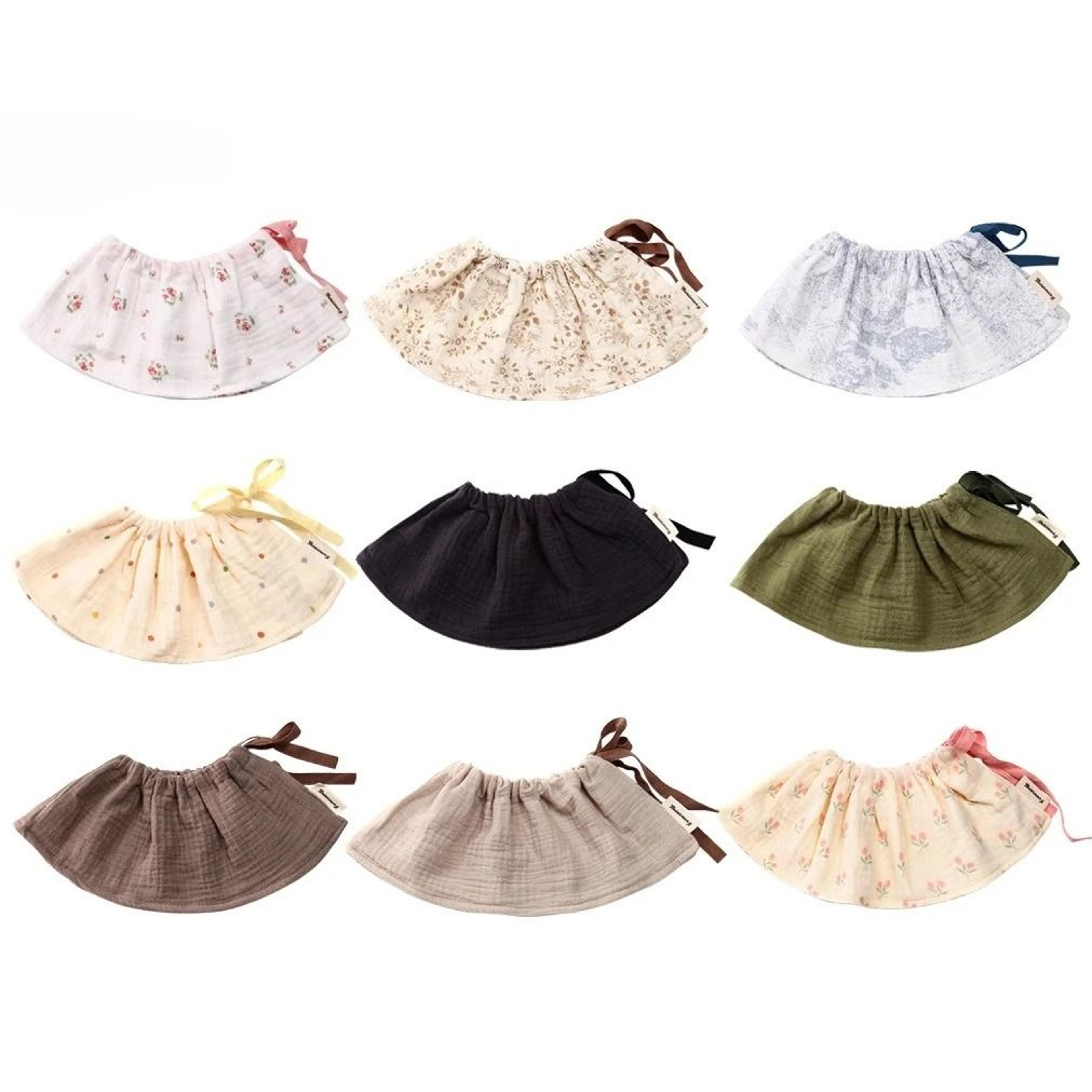 Pure Cotton Class A Baby Gauze Saliva Towel DoubleSided Korean Style Bib 0