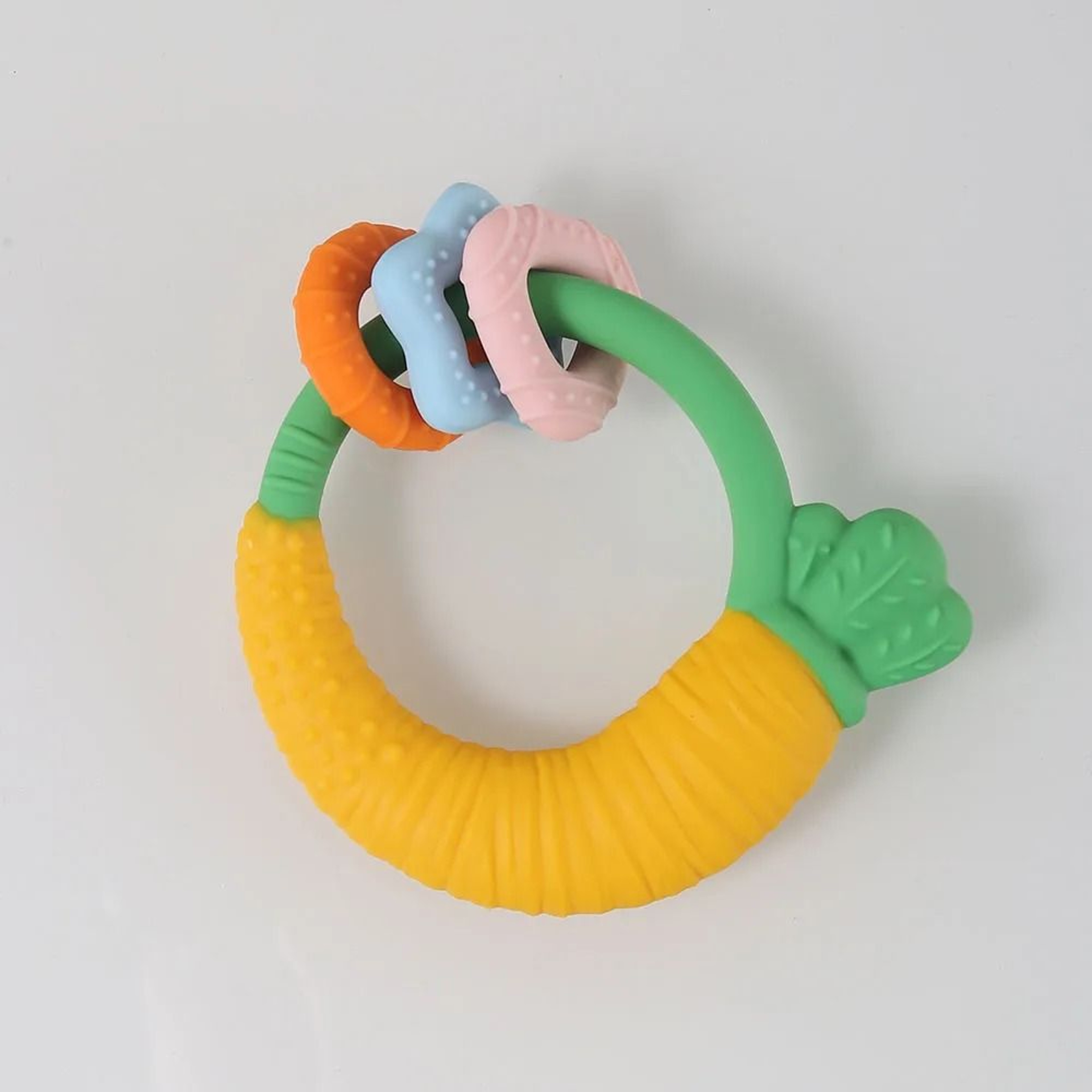 2025 Soft Silicone Carrot Teether  BPAFree Teething Relief  Sensory Toy 7
