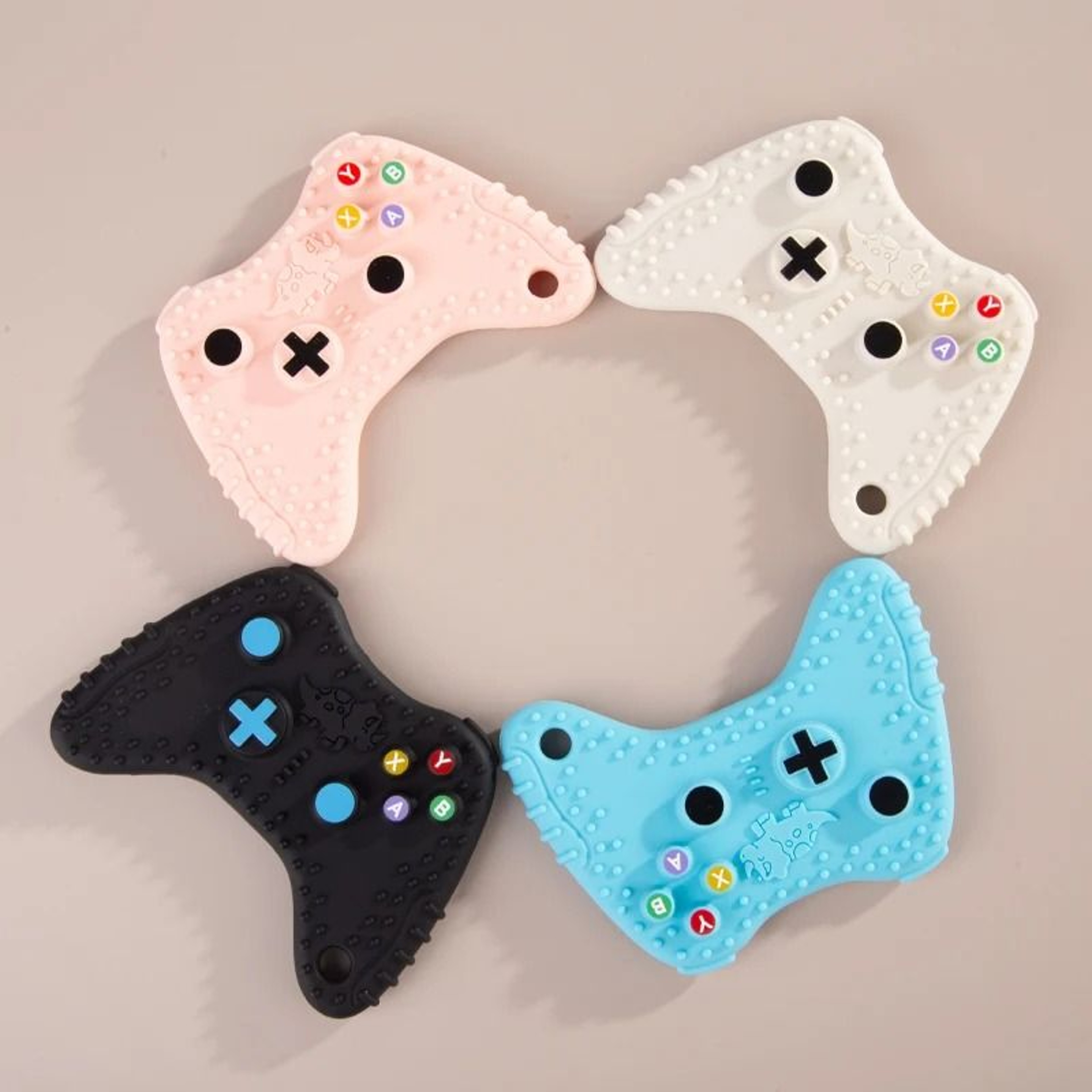 Silicone Game Controller Baby Teething Toy  BPAFree Sensory Molar Stick 4