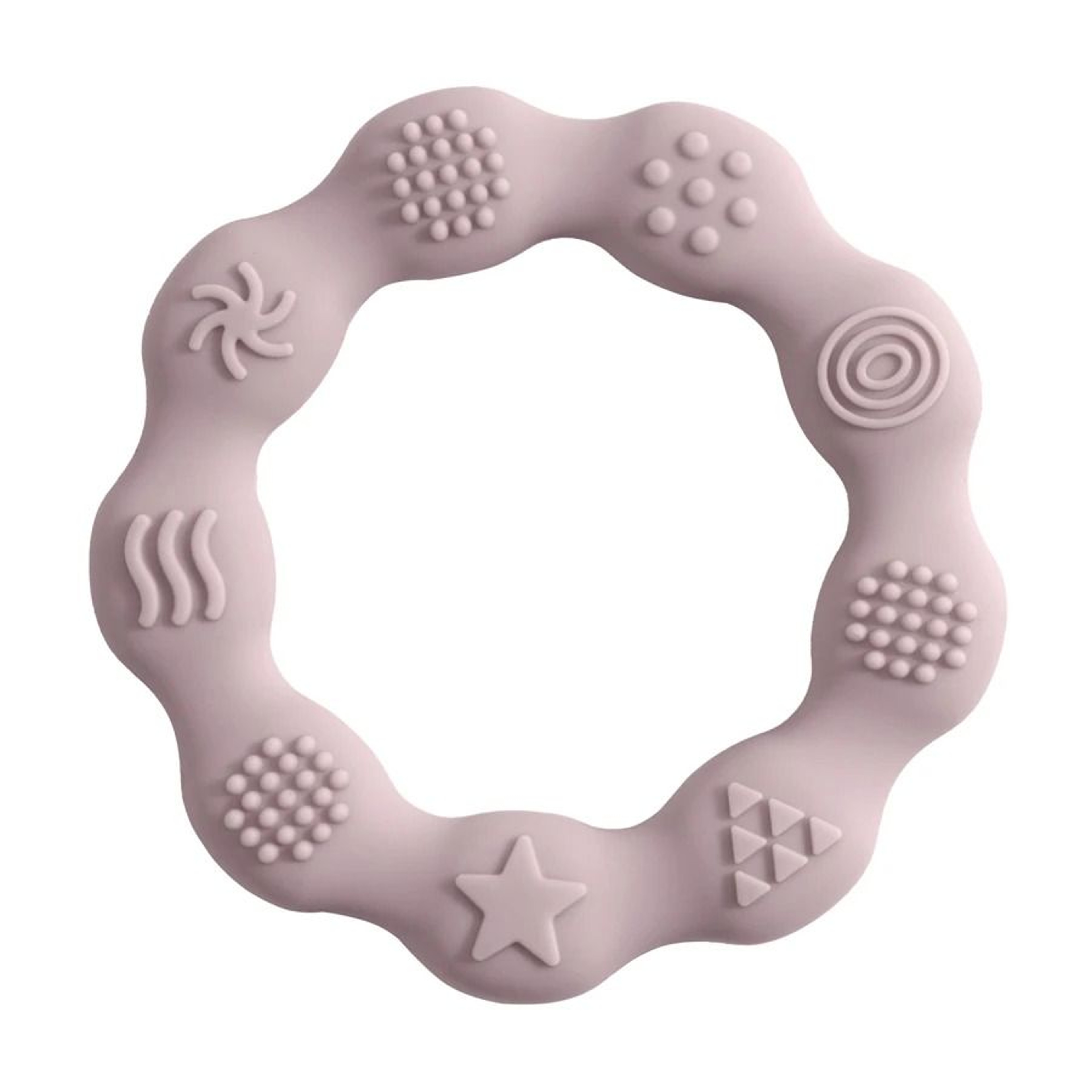 MultiTextured Silicone Teether Ring  Sensory Tactile Cognition  Molar Toy 14
