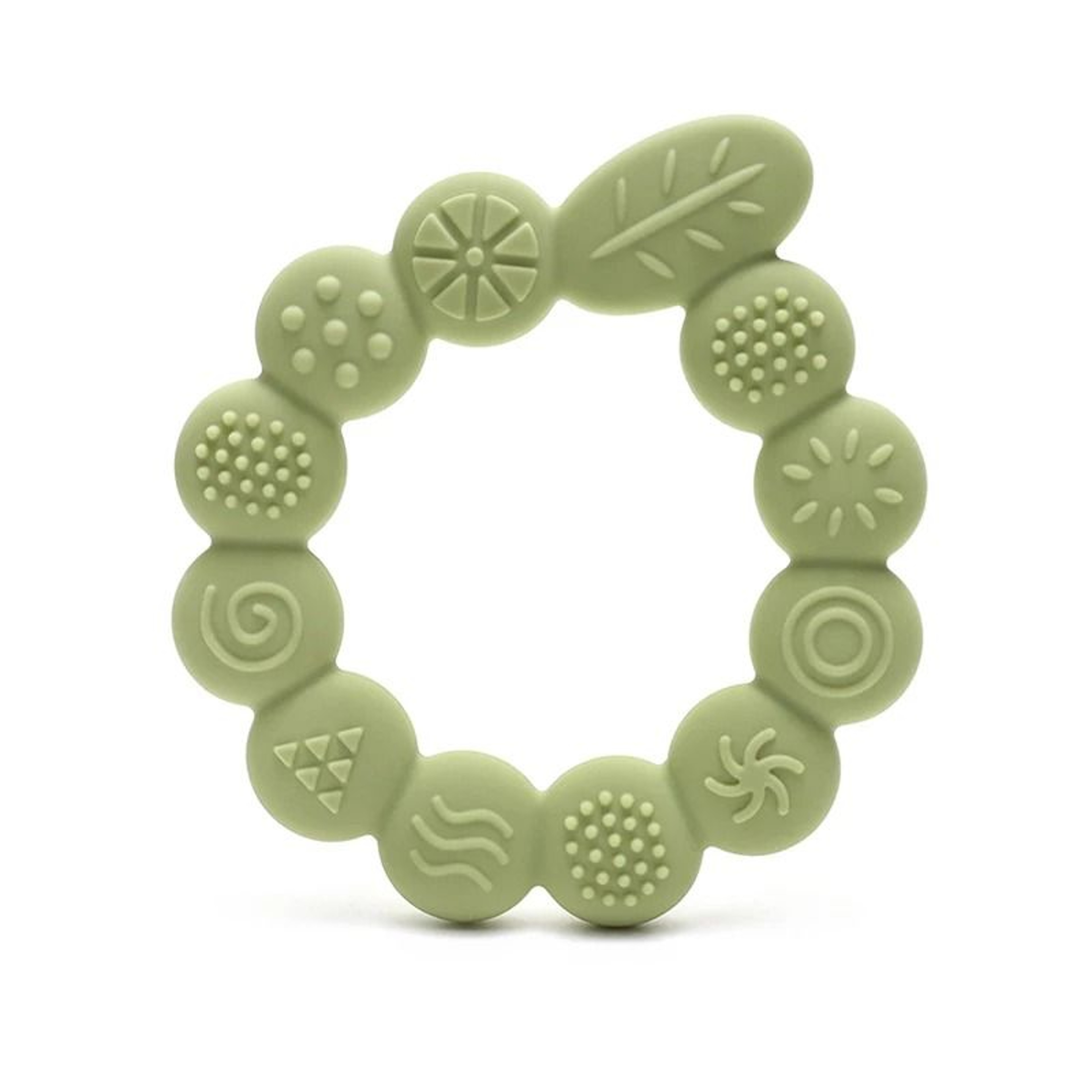 Botanical Silicone Baby Teether Ring  BPAFree Leaf Sensory Molar Toy 8