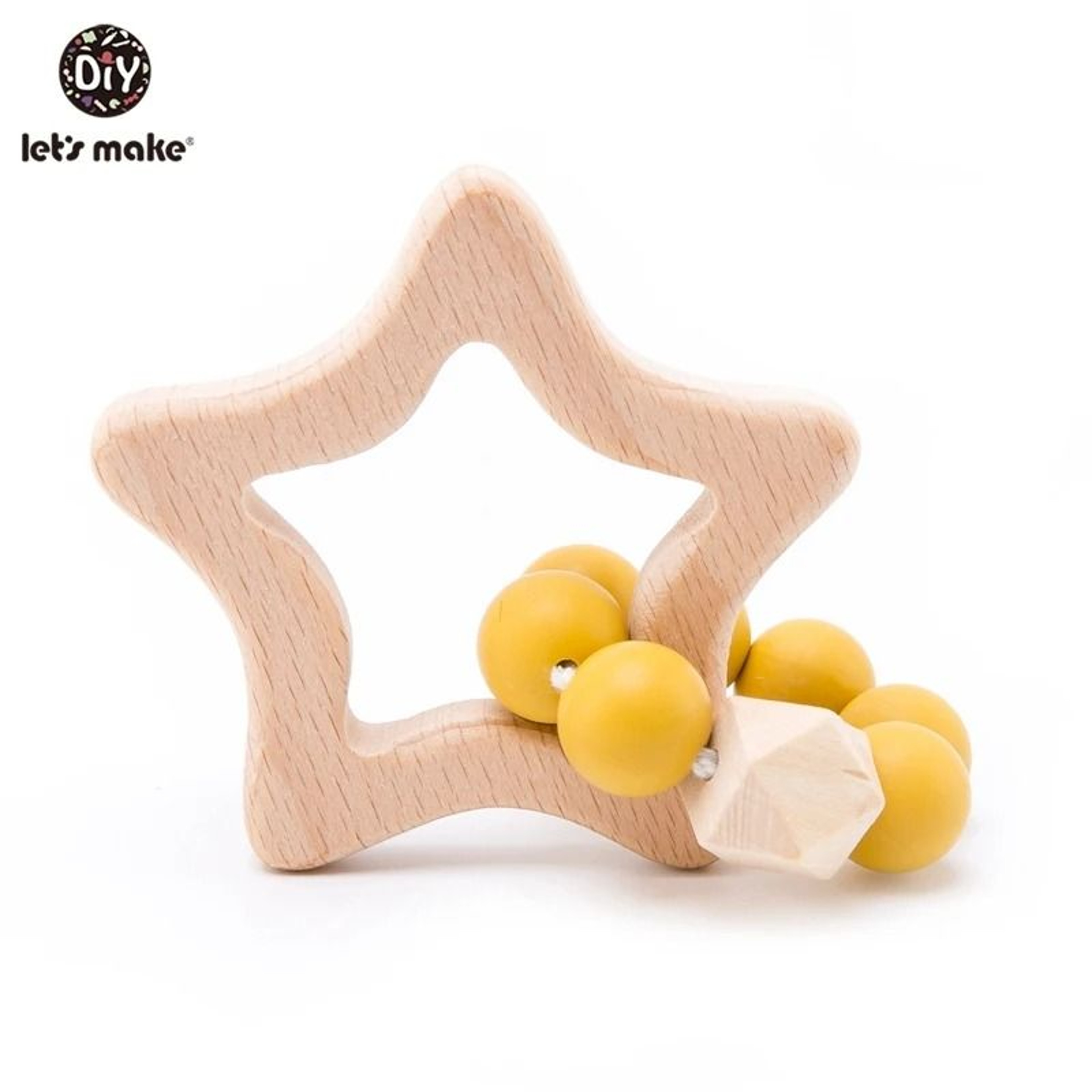 Rabbit  Cloud Hybrid Silicone Teether  Montessori Nursing Wood Baby Toy 8