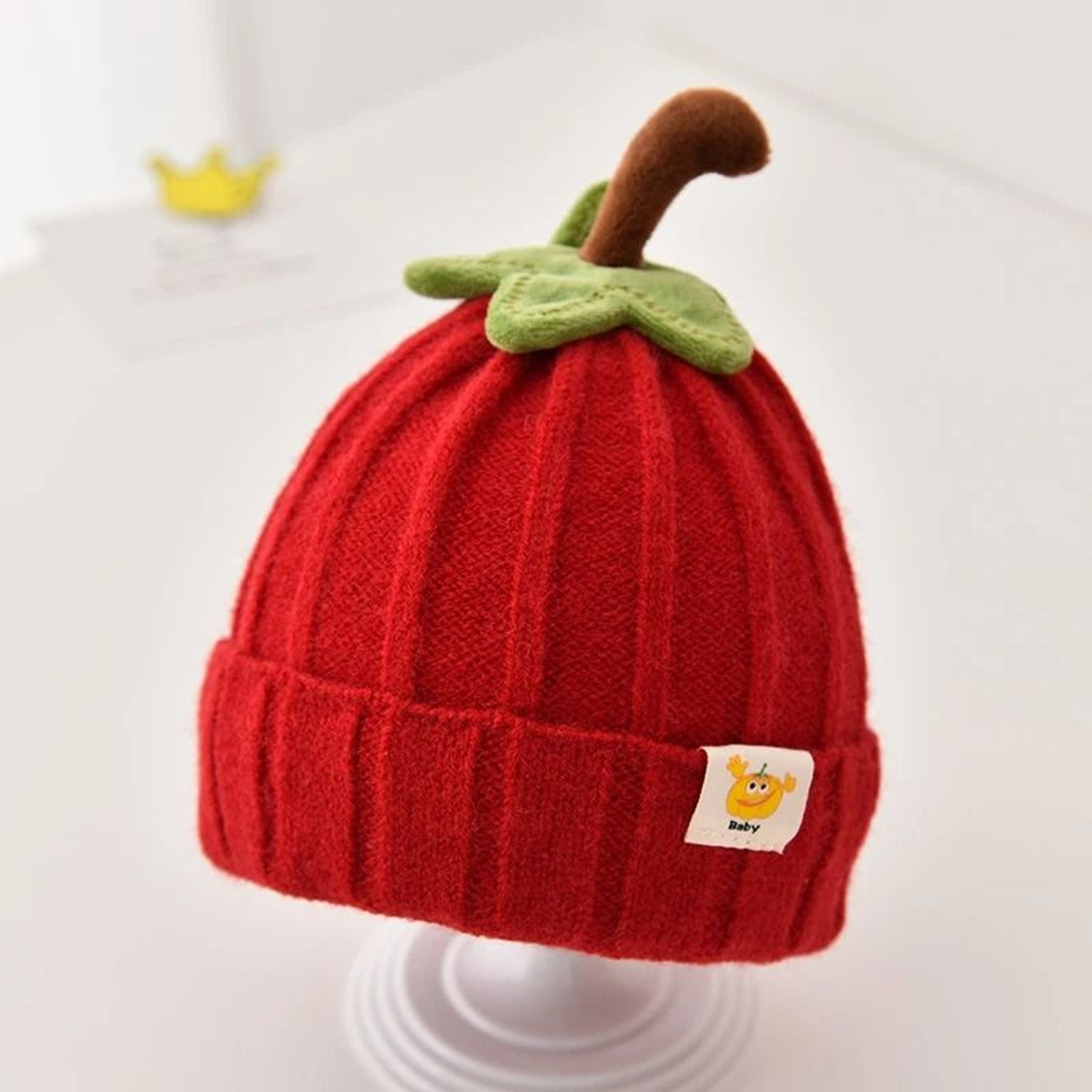 CucurbitaKinetic Knitted Beanie  Premium Pumpkin Crochet Bonnet For Infants 10