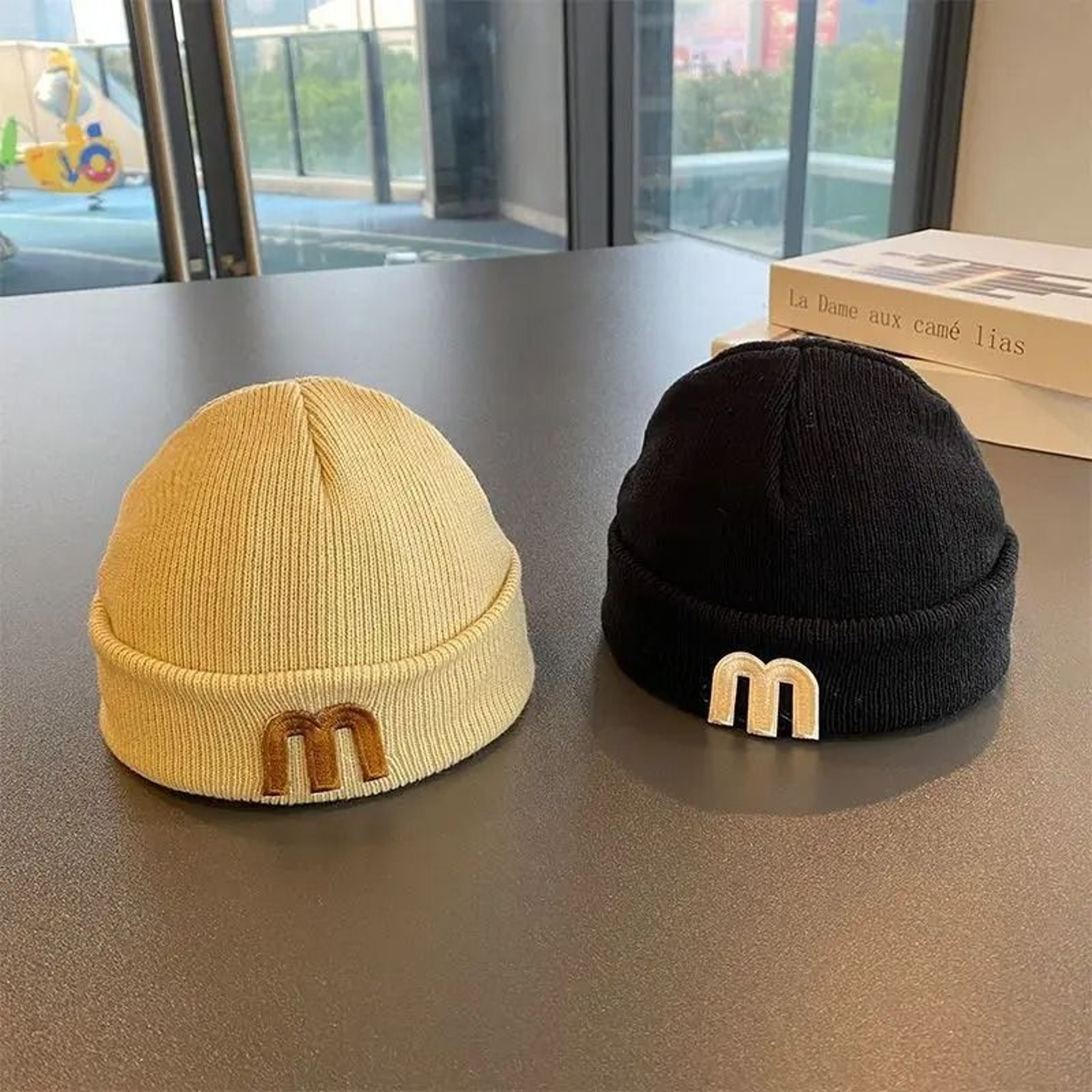KoreanStyle Letter Knit Beanie  Premium Woolen Skull Cap For Infants 3