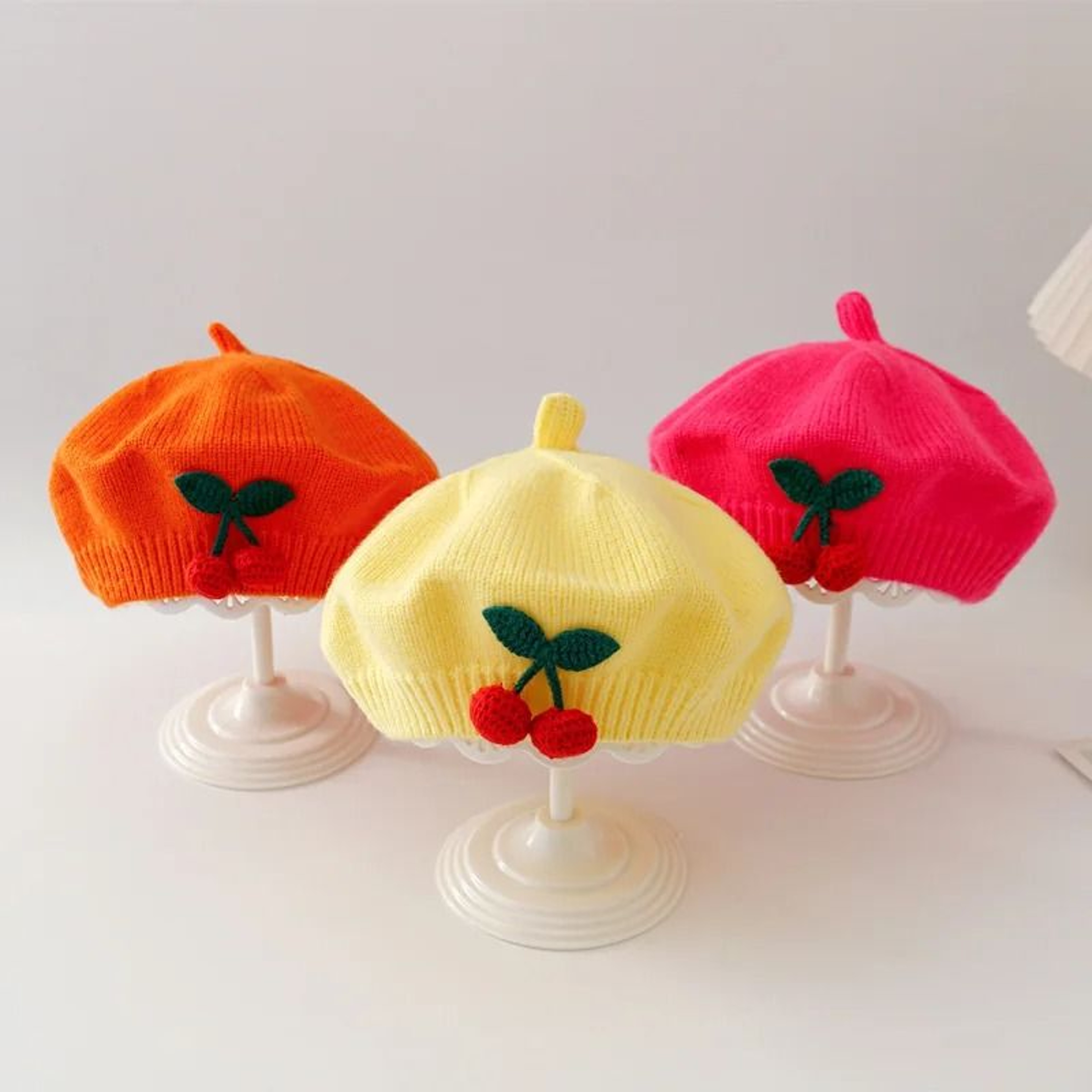 CherryKinetic Artisan Beret  Premium Crochet Woolen Painter Cap For Toddlers 2