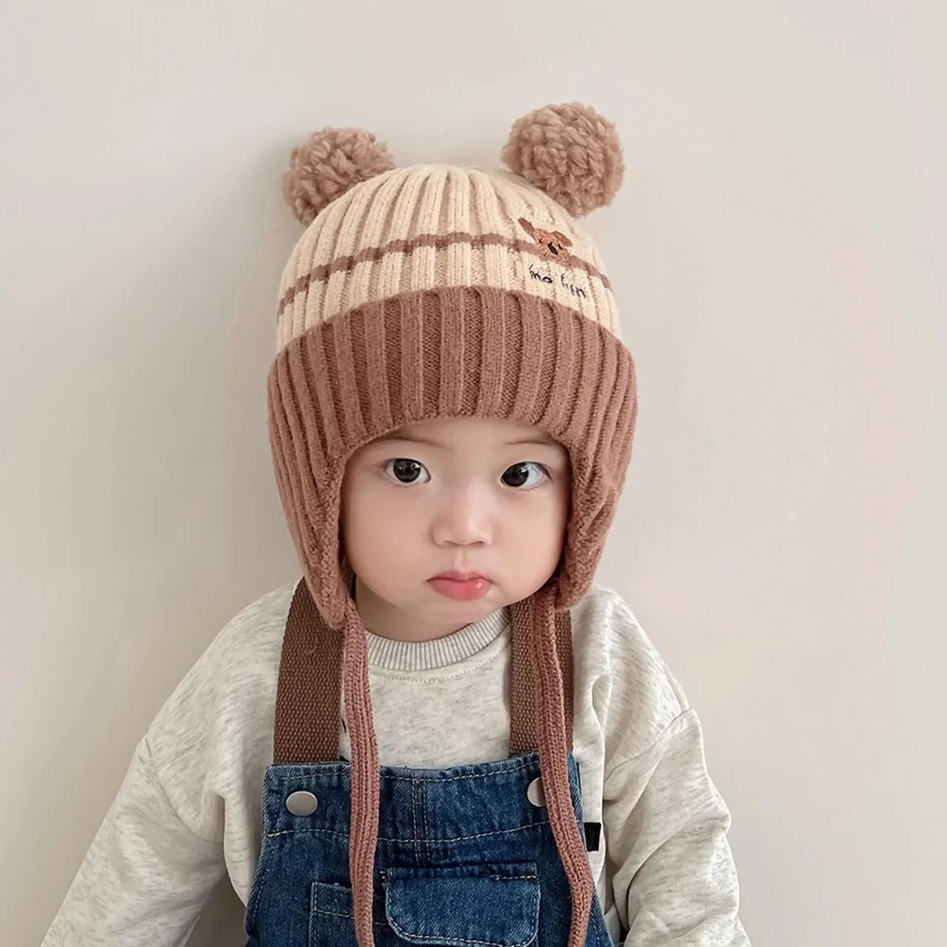 CartoonKinetic Lacing Beanie  Premium AntiCold Knitted Hat For Toddlers 8