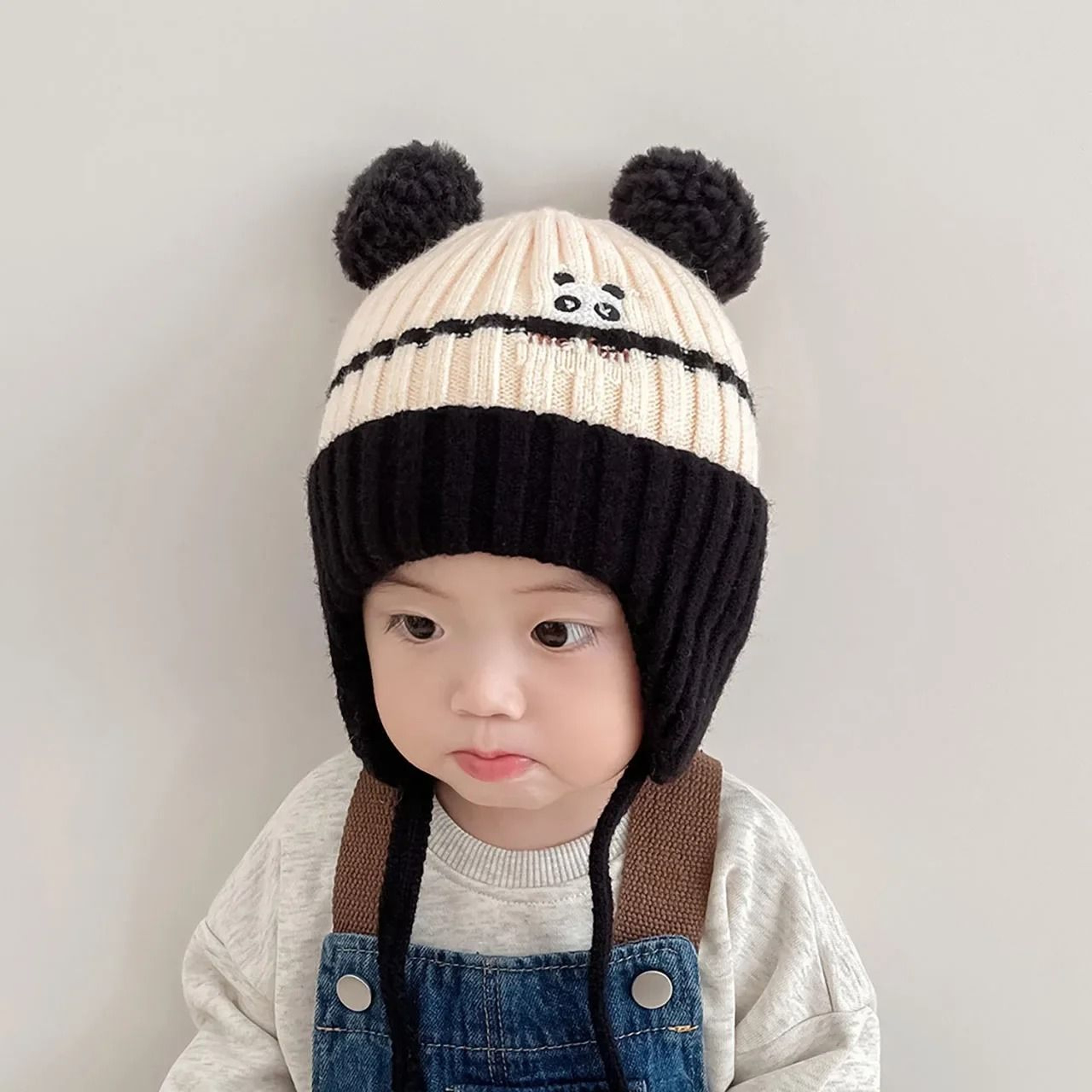 CartoonKinetic Lacing Beanie  Premium AntiCold Knitted Hat For Toddlers 9