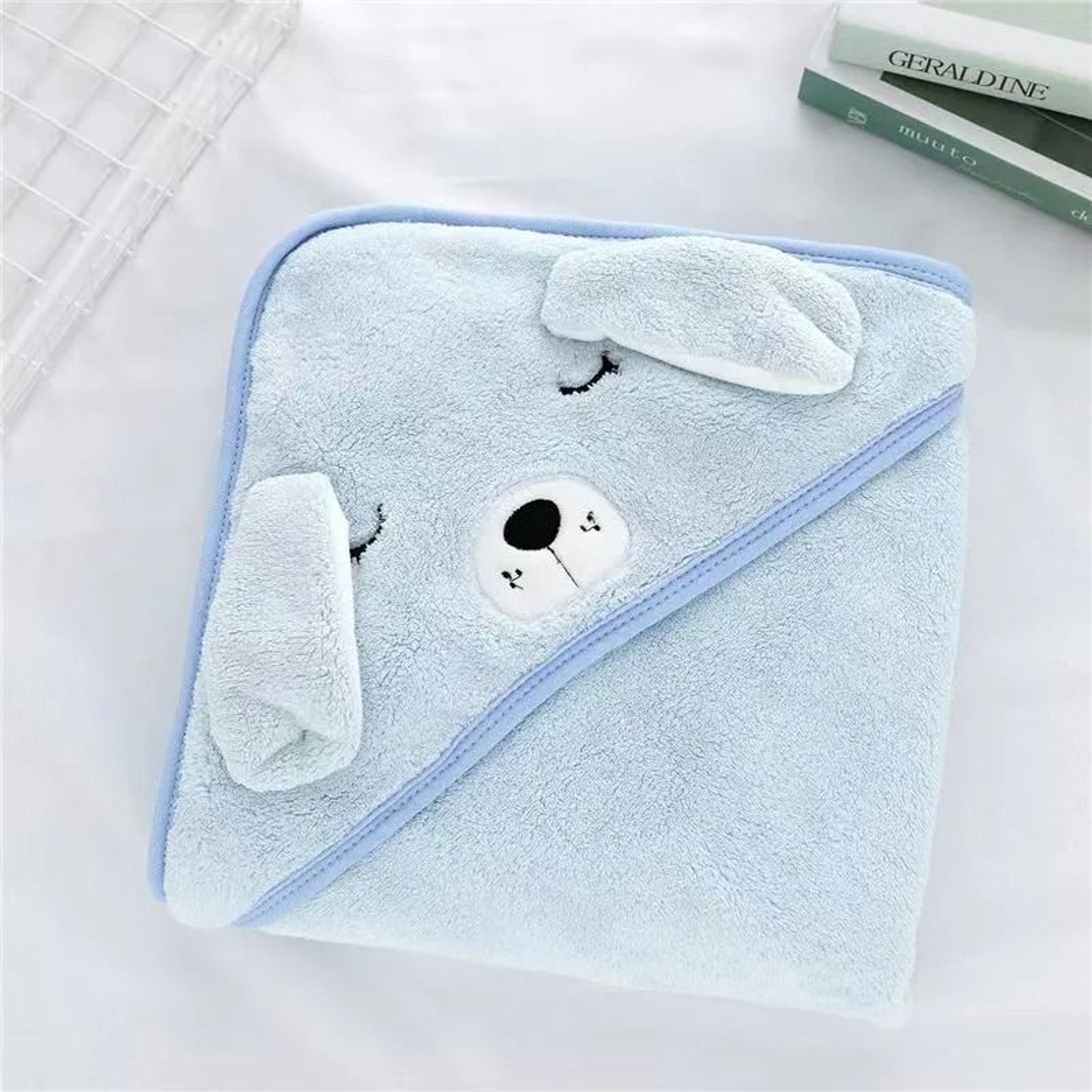 HydroKinetic Hooded Cape  Premium Coral Velvet Absorbent Bath Towel For Children 9