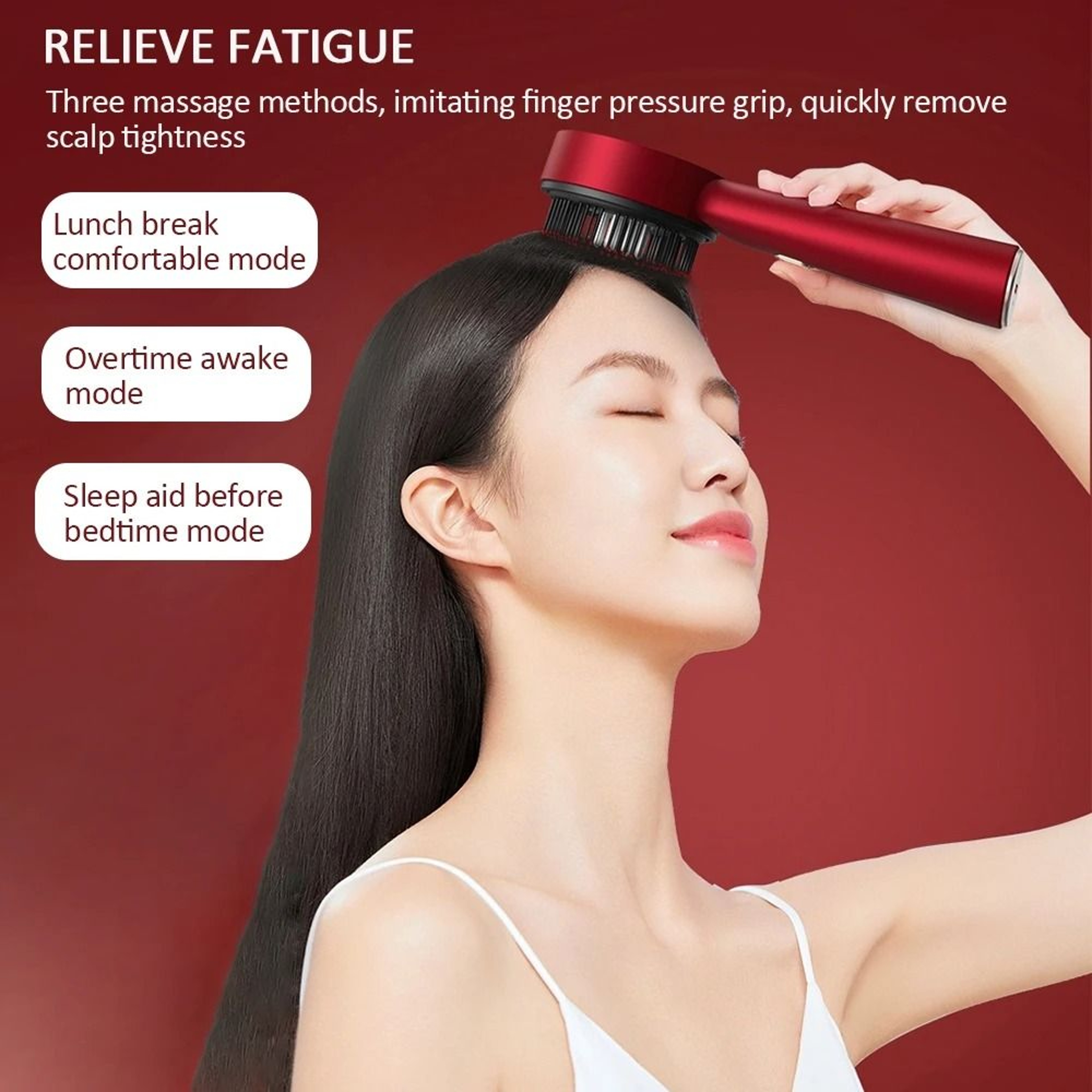 Red Light Scalp Therapy System  Premium Vibration Massage Comb  Liquid Applicator 1