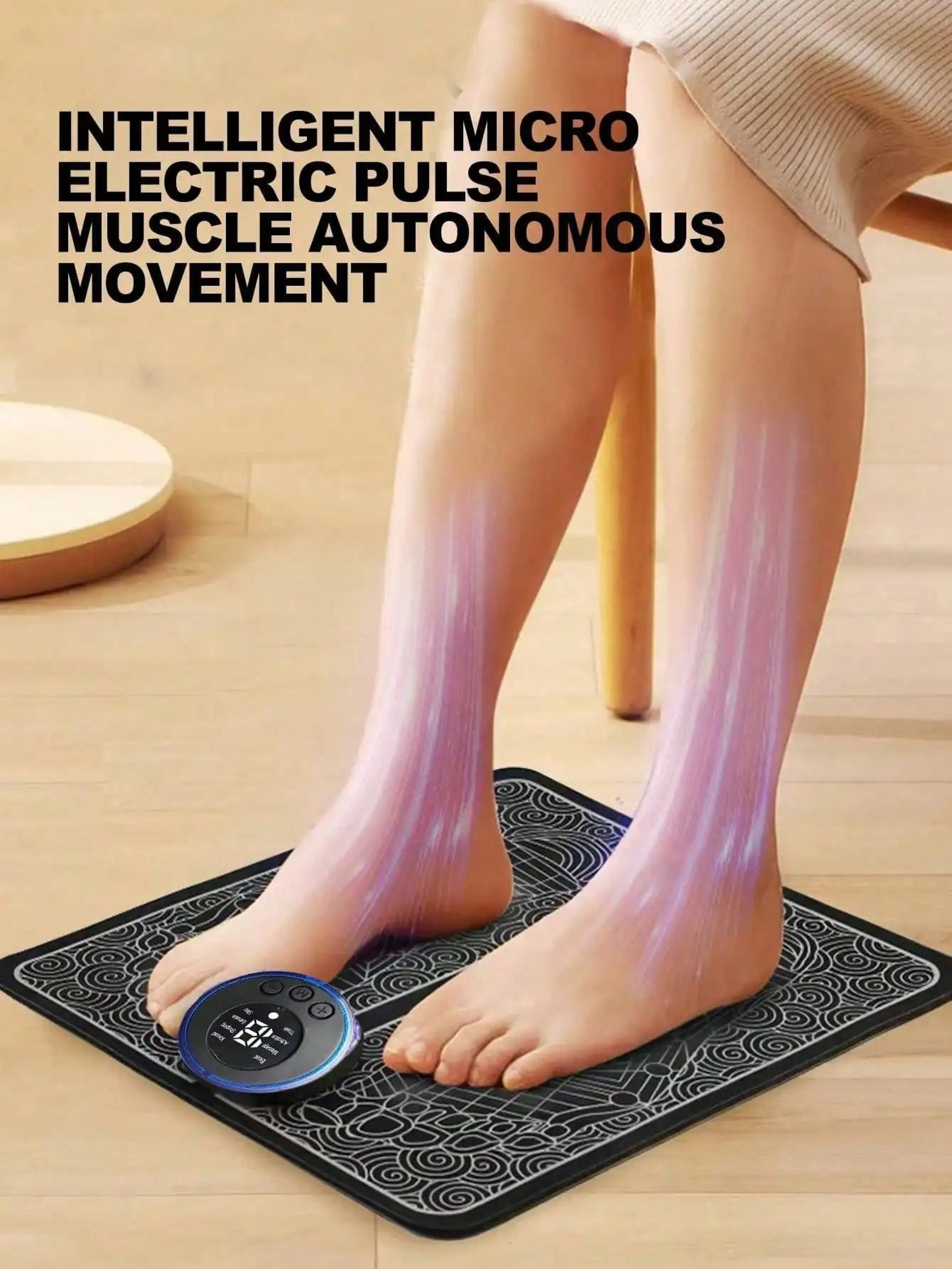 EMS Pulse Foot Therapy System  Premium Acupoint Massage Machine  Physical Therapy Pad 3