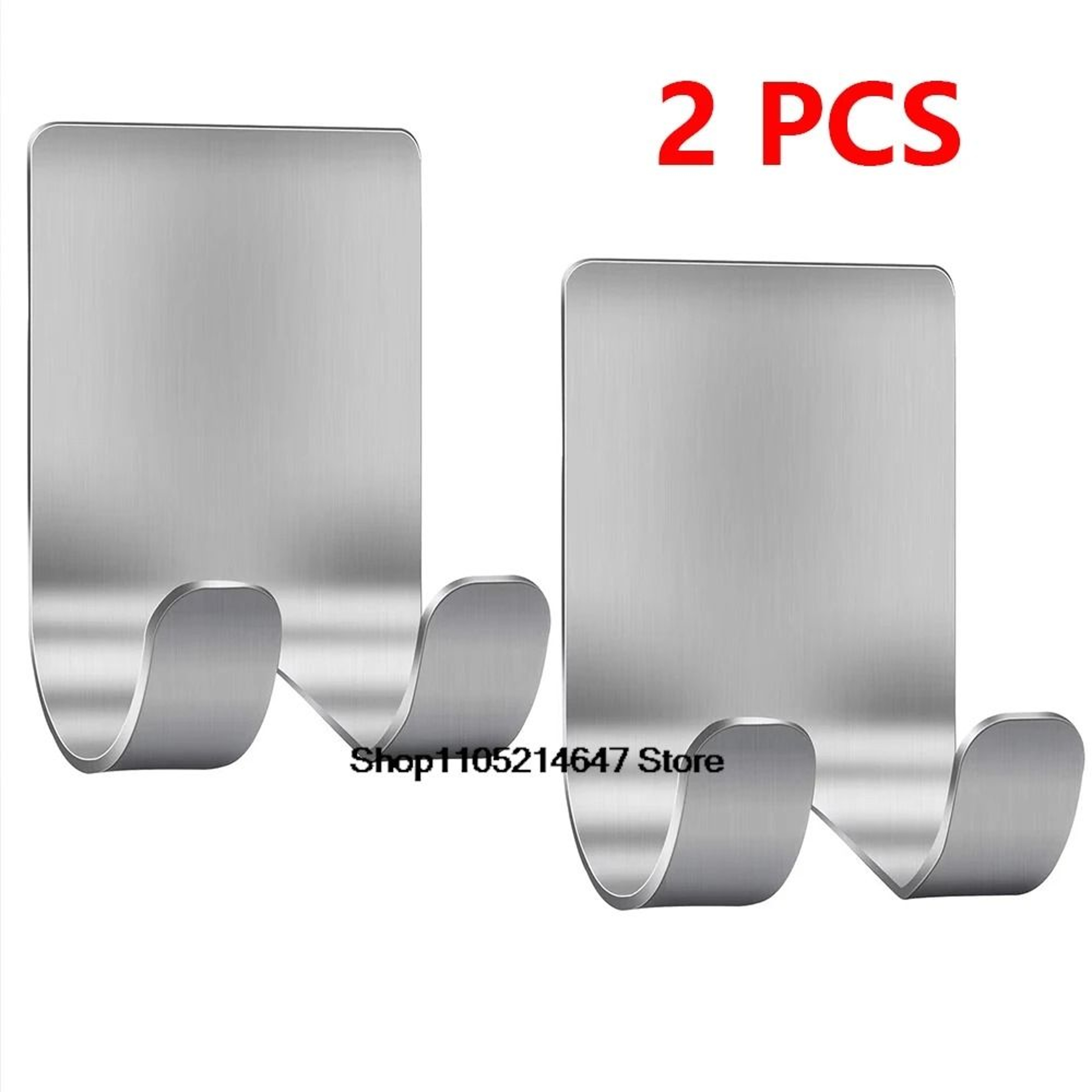 Brushed Stainless Steel Shaver System  Premium Adhesive Razor Holder  Bathroom Organizer 7