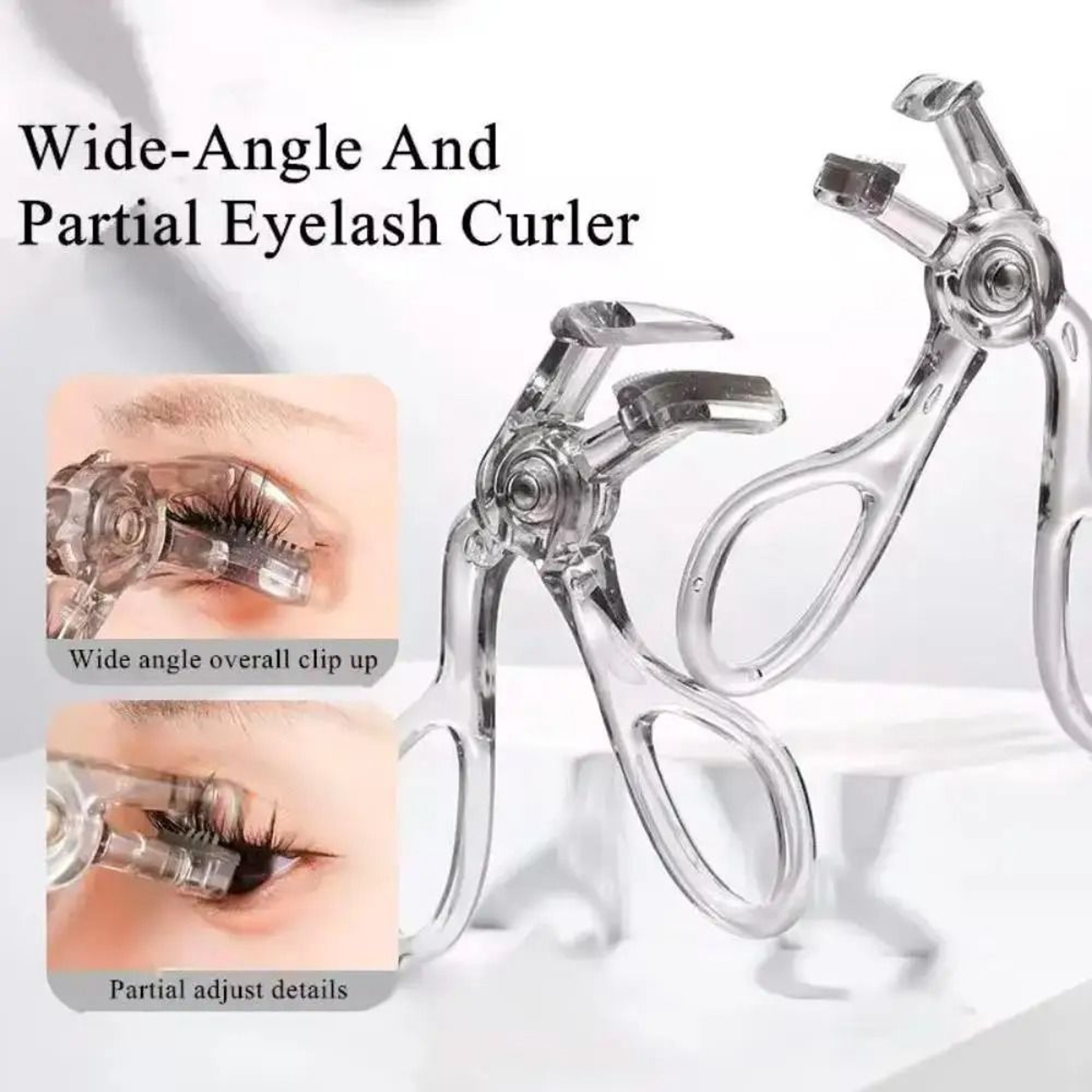 Precision DualAction Lash System  Premium Wide  Partial Eyelash Curler With Integrated Comb 1
