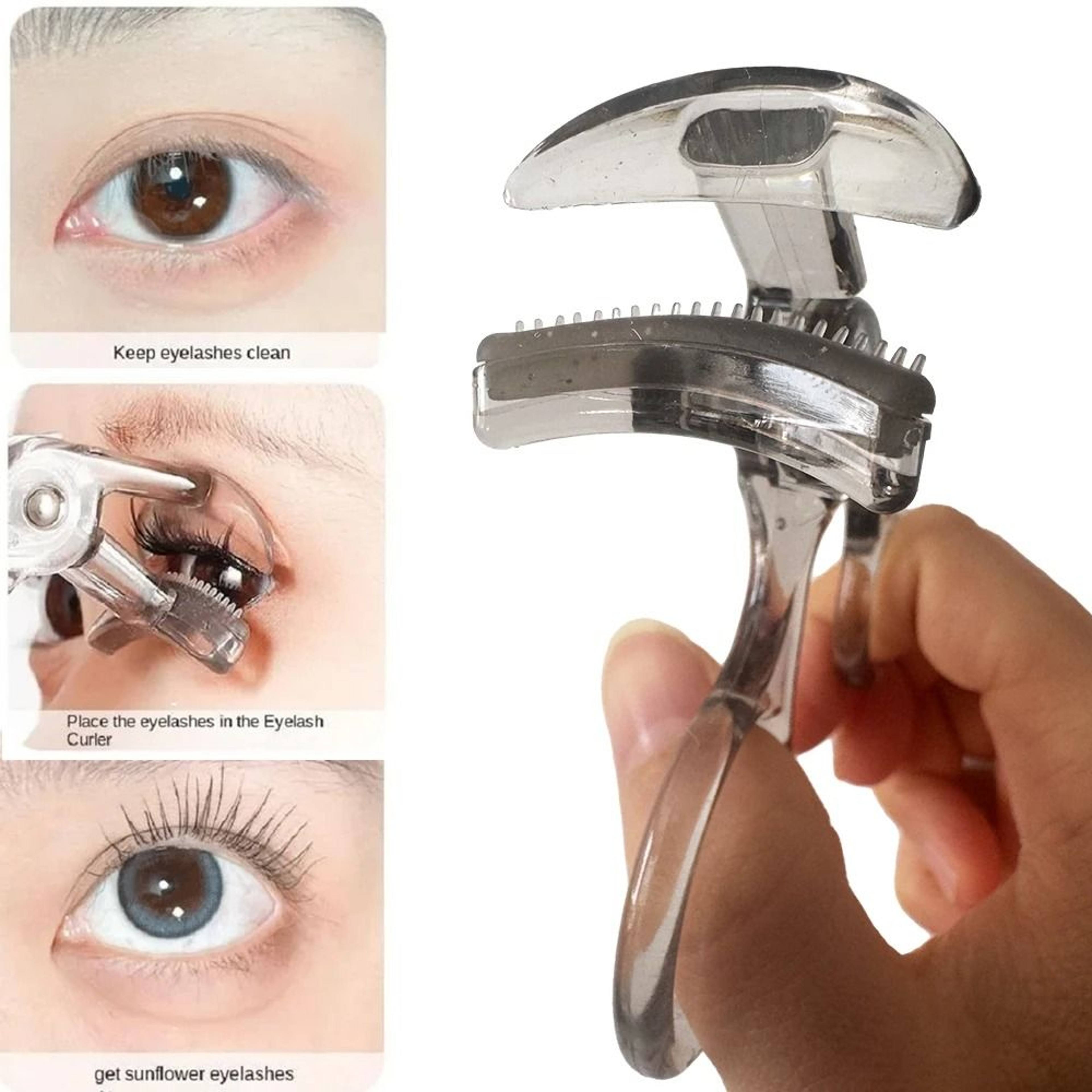 Precision DualAction Lash System  Premium Wide  Partial Eyelash Curler With Integrated Comb 2