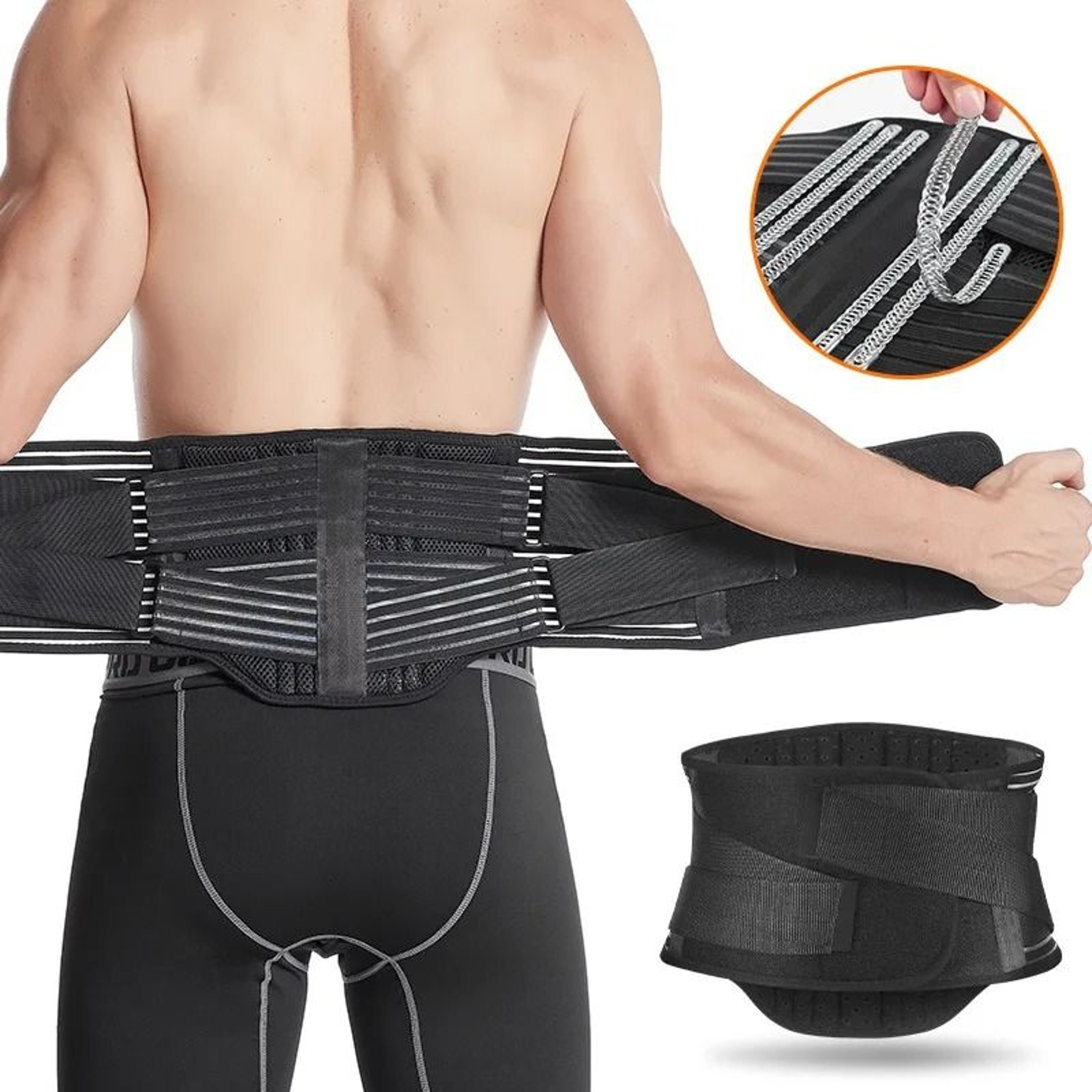 ProLumbar Orthopedic System  Premium Adjustable Waist Trainer  Spinal Support Brace 0