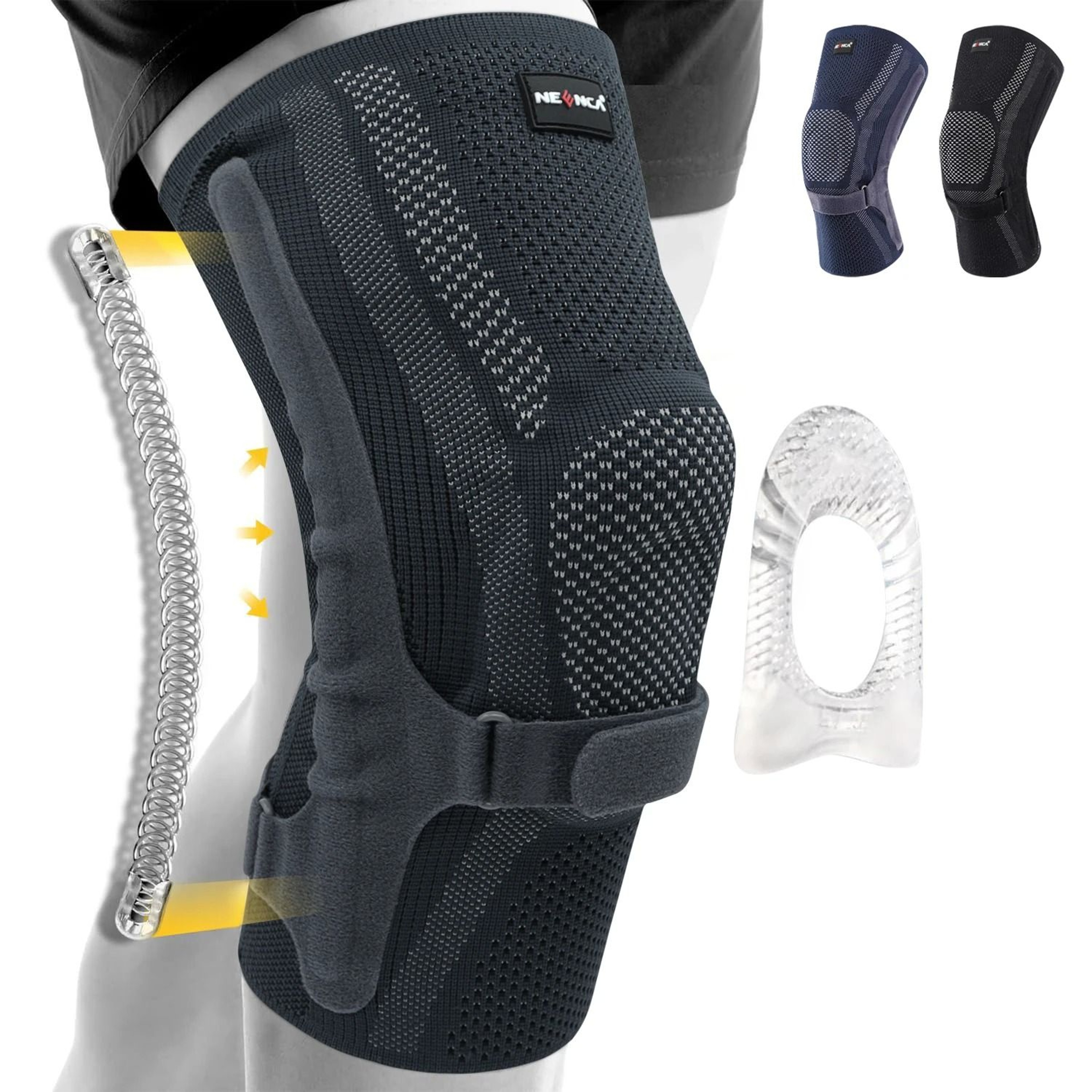 AeroKinetic Patella System  Premium NEENCA Compression Knee Sleeve With Side Stabilizers 6