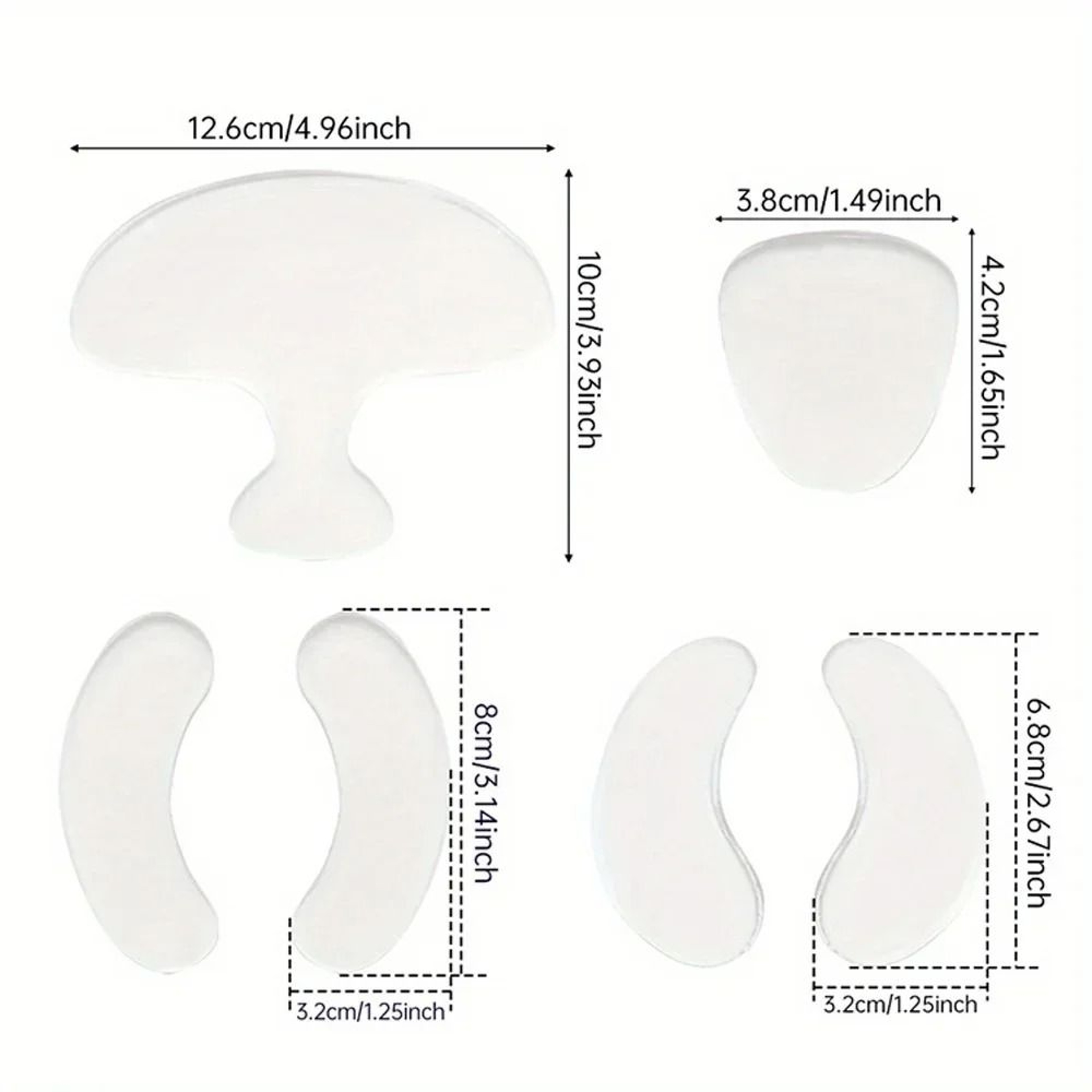 DermaAlign MultiZone Recovery System  Premium 6Piece Reusable Silicone AntiWrinkle Set 3