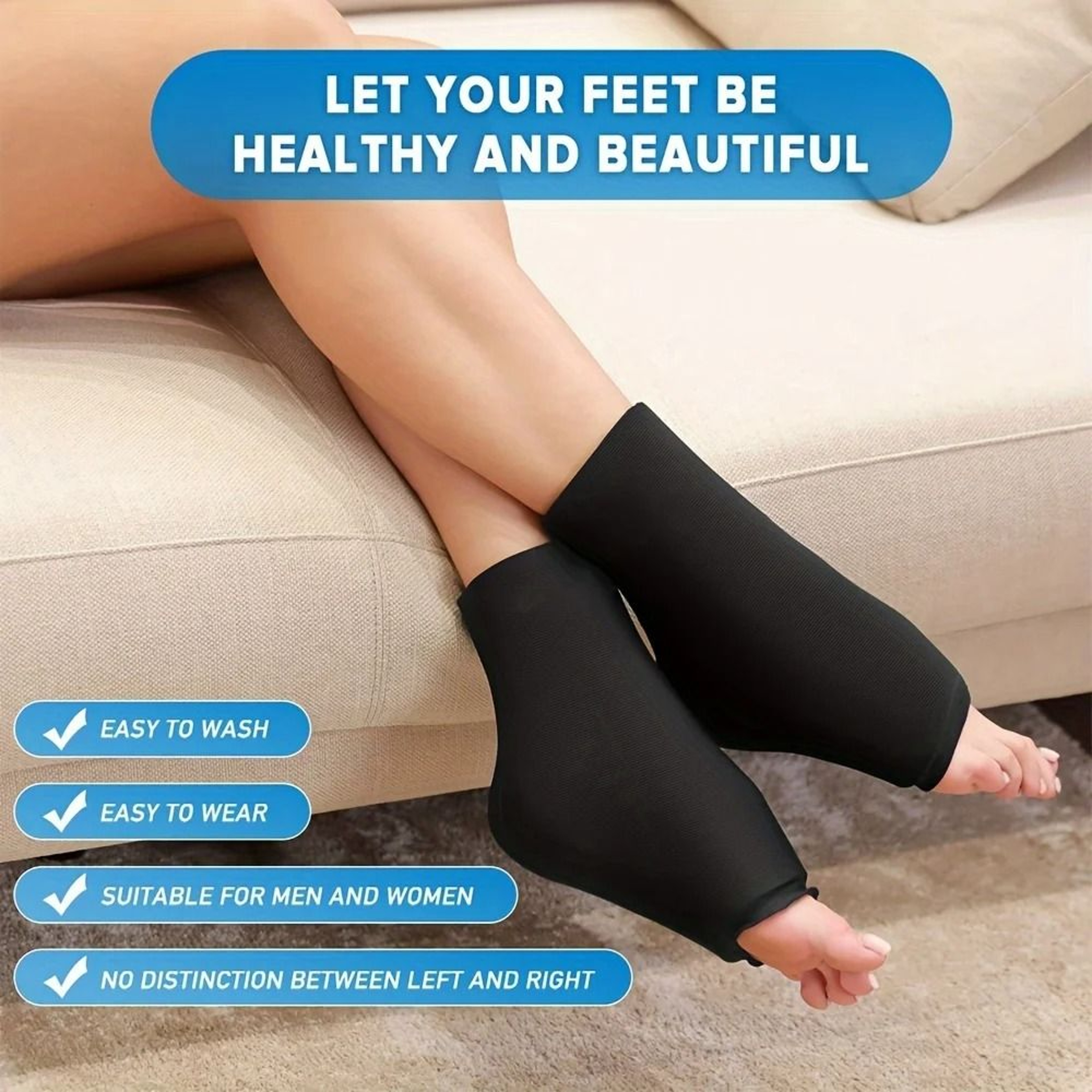 AeroCompression Kinetic Recovery System  Premium Stretchable Ankle Ice Pack Wrap 2