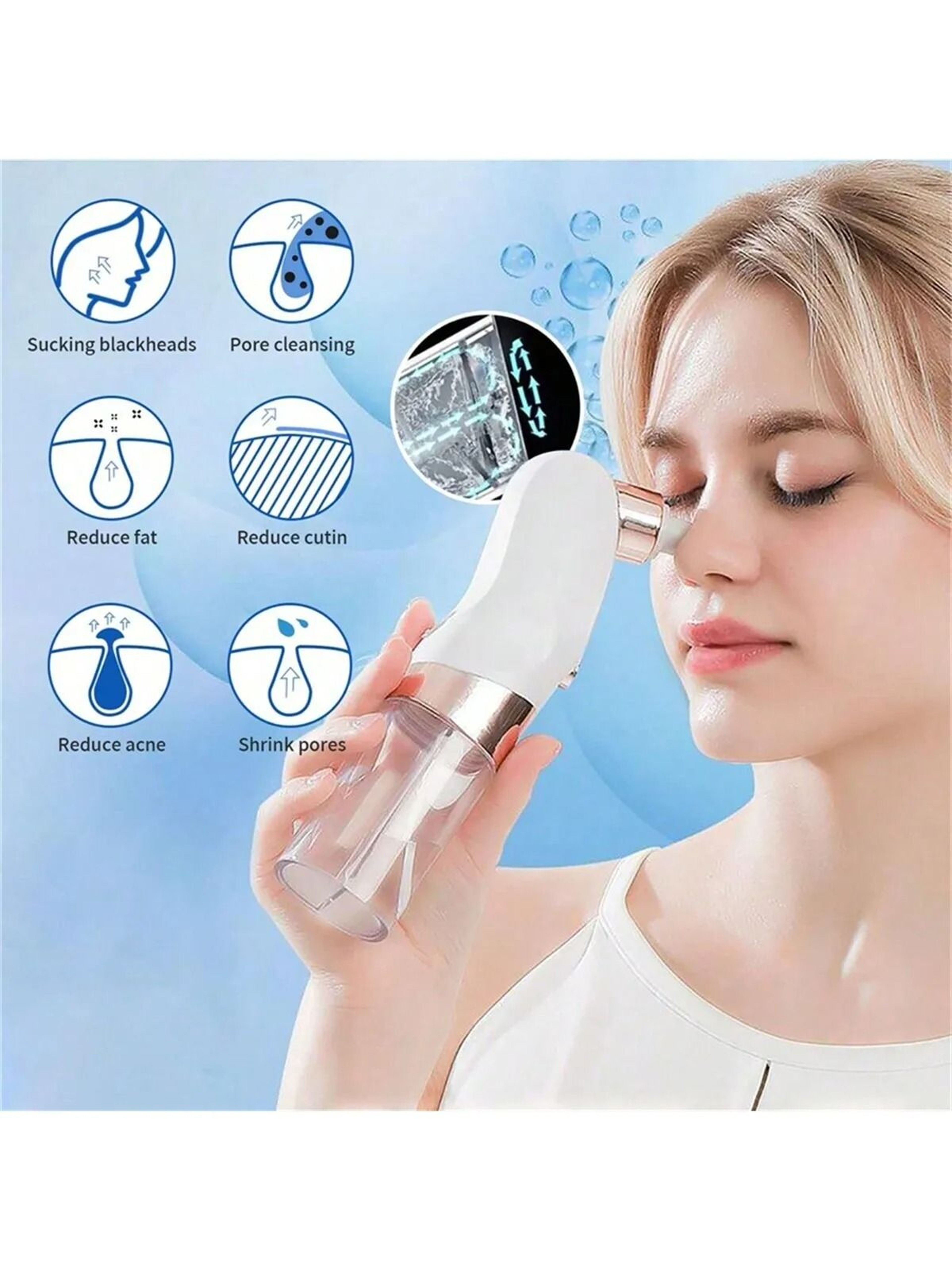 AeroHydro Pore Extraction System Premium Water Circulation Pore Vacuum And Pimple Tool 3