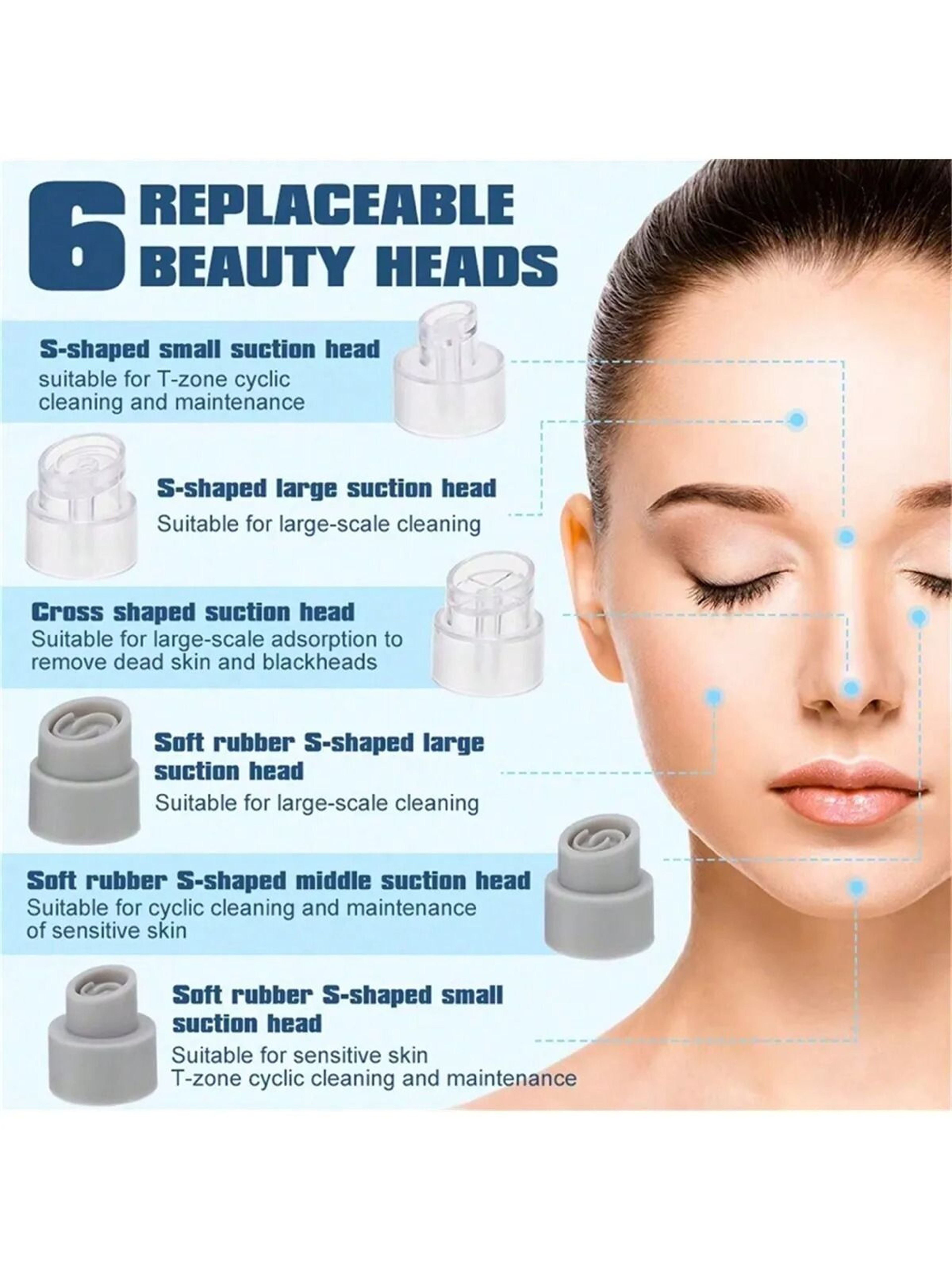 AeroHydro Pore Extraction System Premium Water Circulation Pore Vacuum And Pimple Tool 5