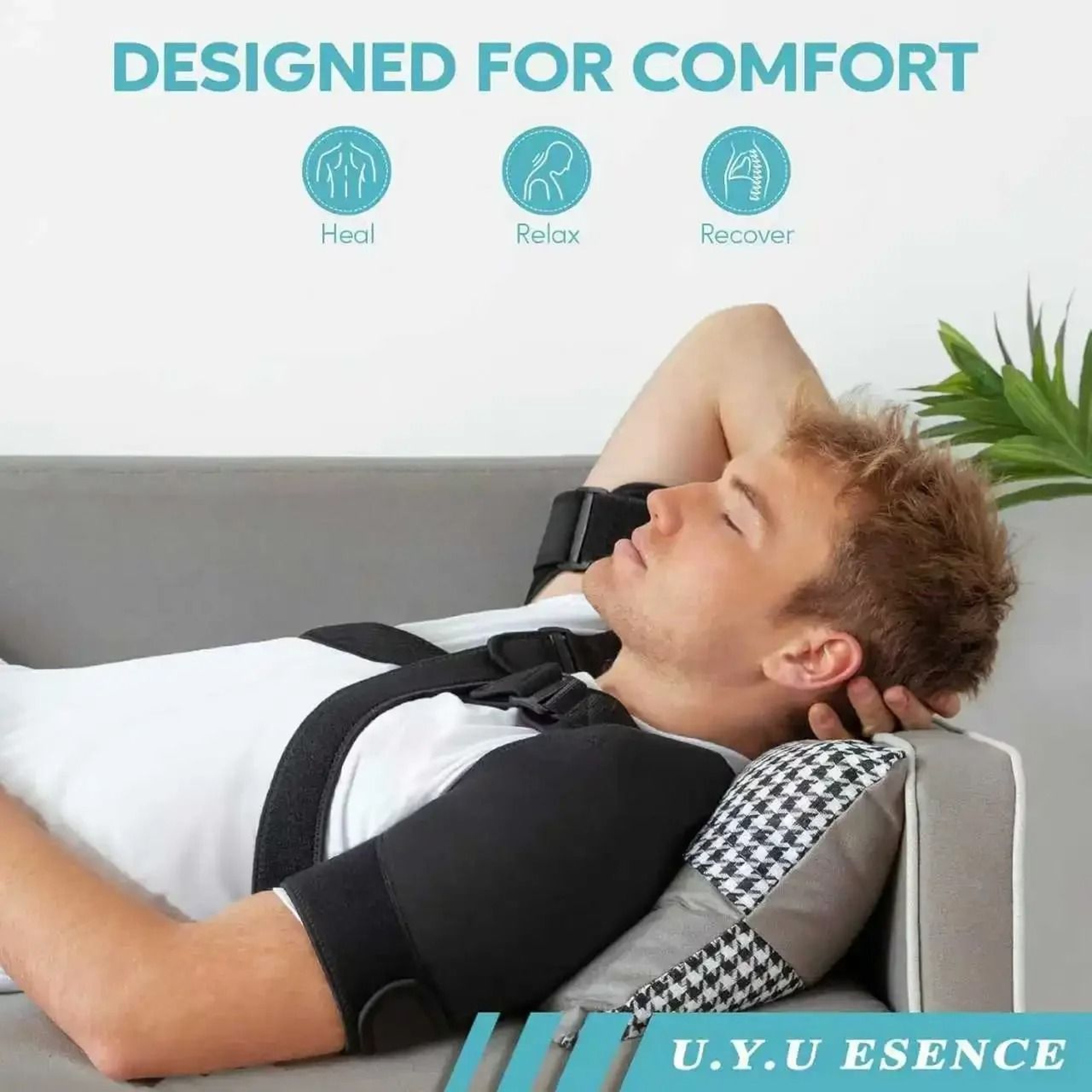 Double Shoulder Warm Compression Recovery Wrap For Rotator Cuff And Tendonitis Relief 1