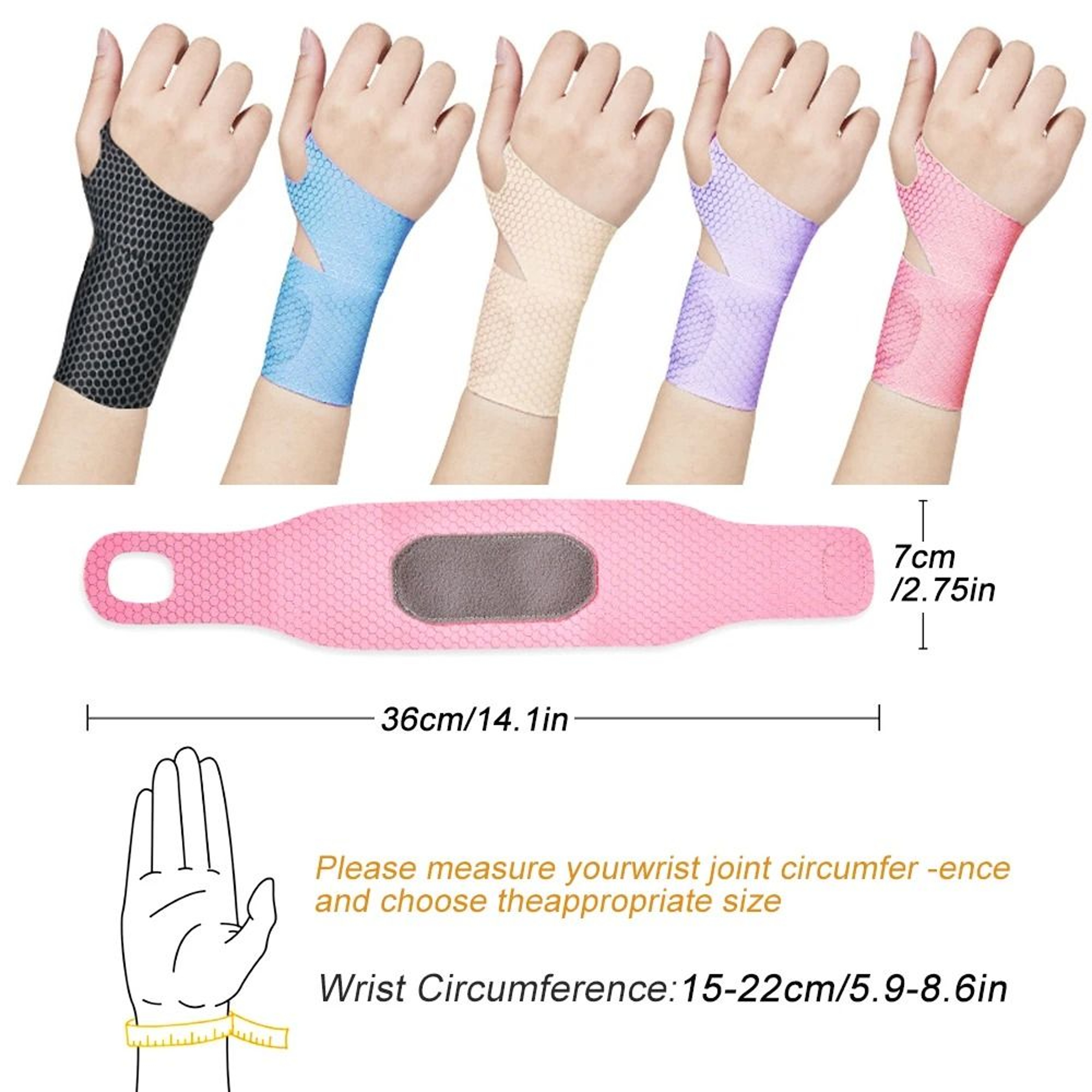 Slim Air Wrist Support Strap And Adjustable Wrap For Pain Relief And Fitness 5