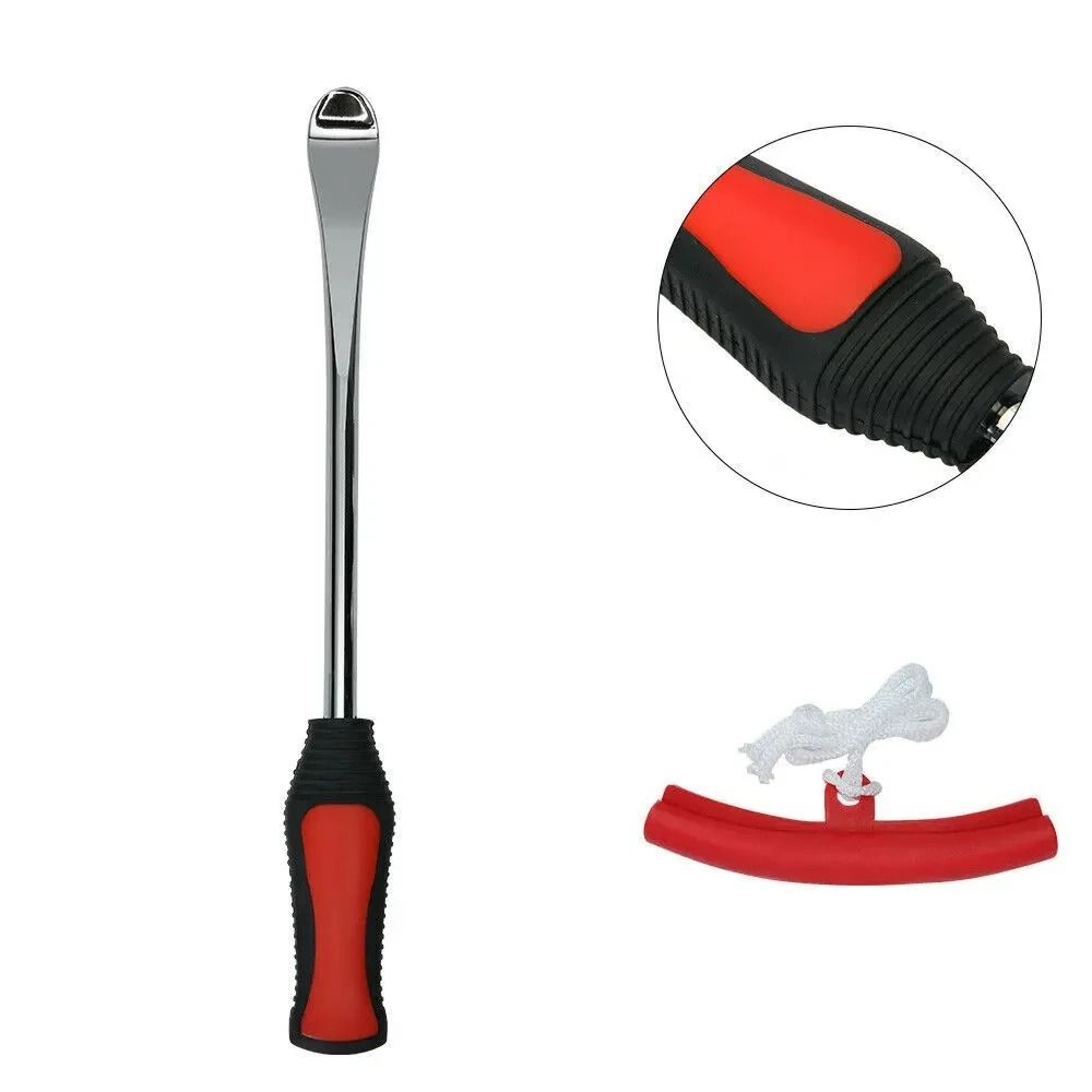 Motorcycle And Bicycle Tire Changing Lever Kit With Rim Protectors 6