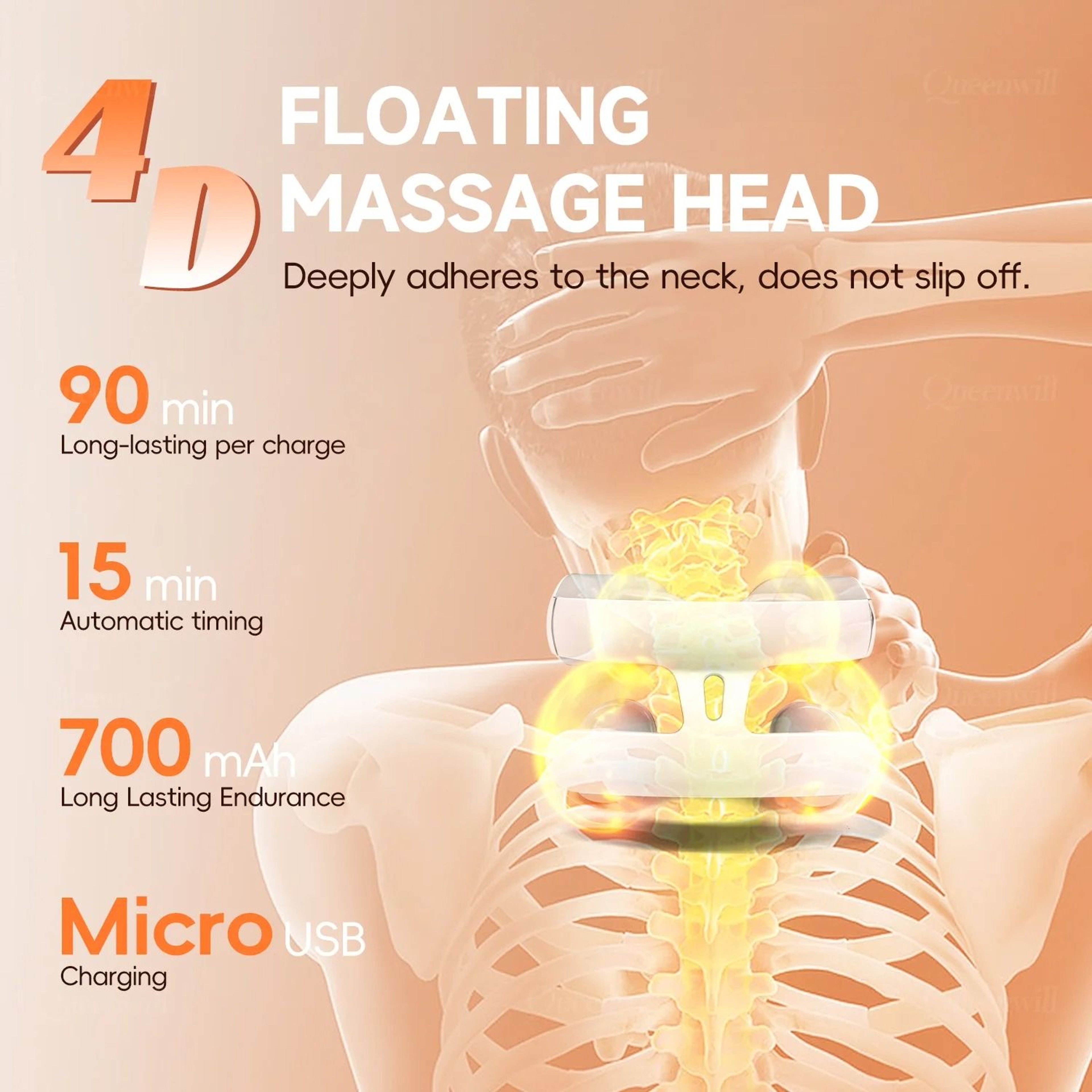 Smart Intelligent Neck And Shoulder Massager With 4Pad HighPerformance Relaxation Technology 4