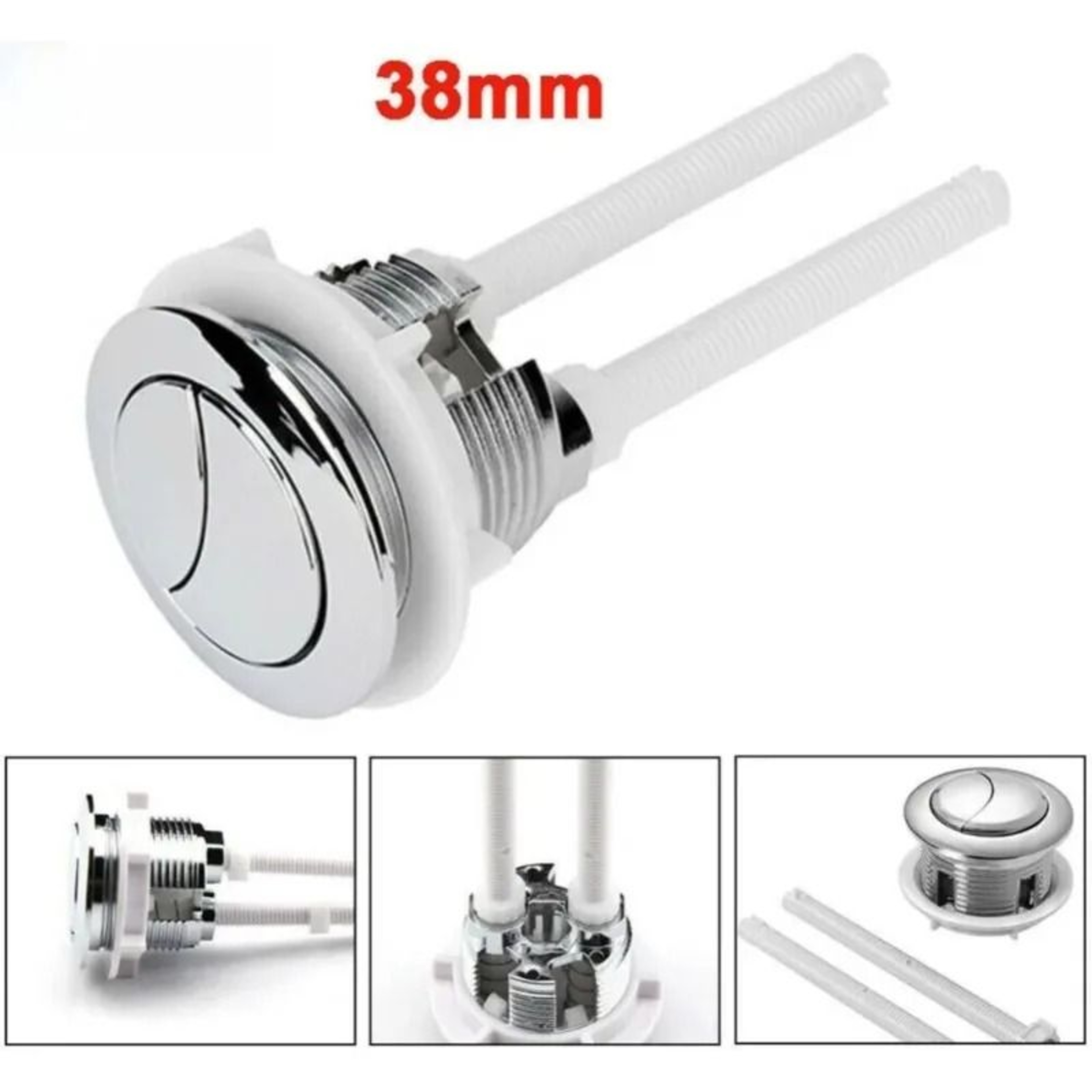 38mm Toilet Cistern Button Replacement And HighPerformance Adjustable Flush Switch 3
