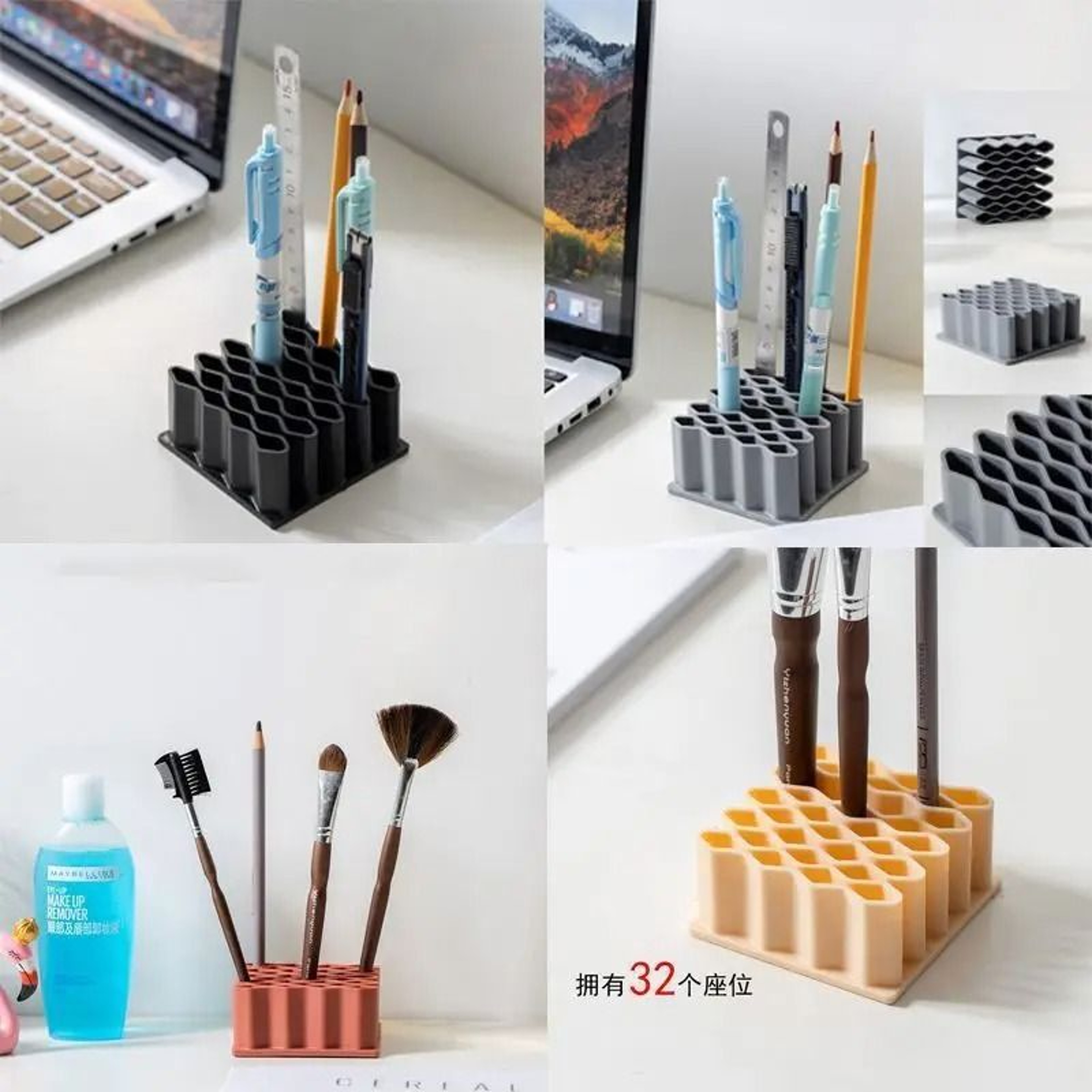 MultiPurpose Silicone Desktop Organizer Tray And HighPerformance Aesthetic Stationery Stand 3