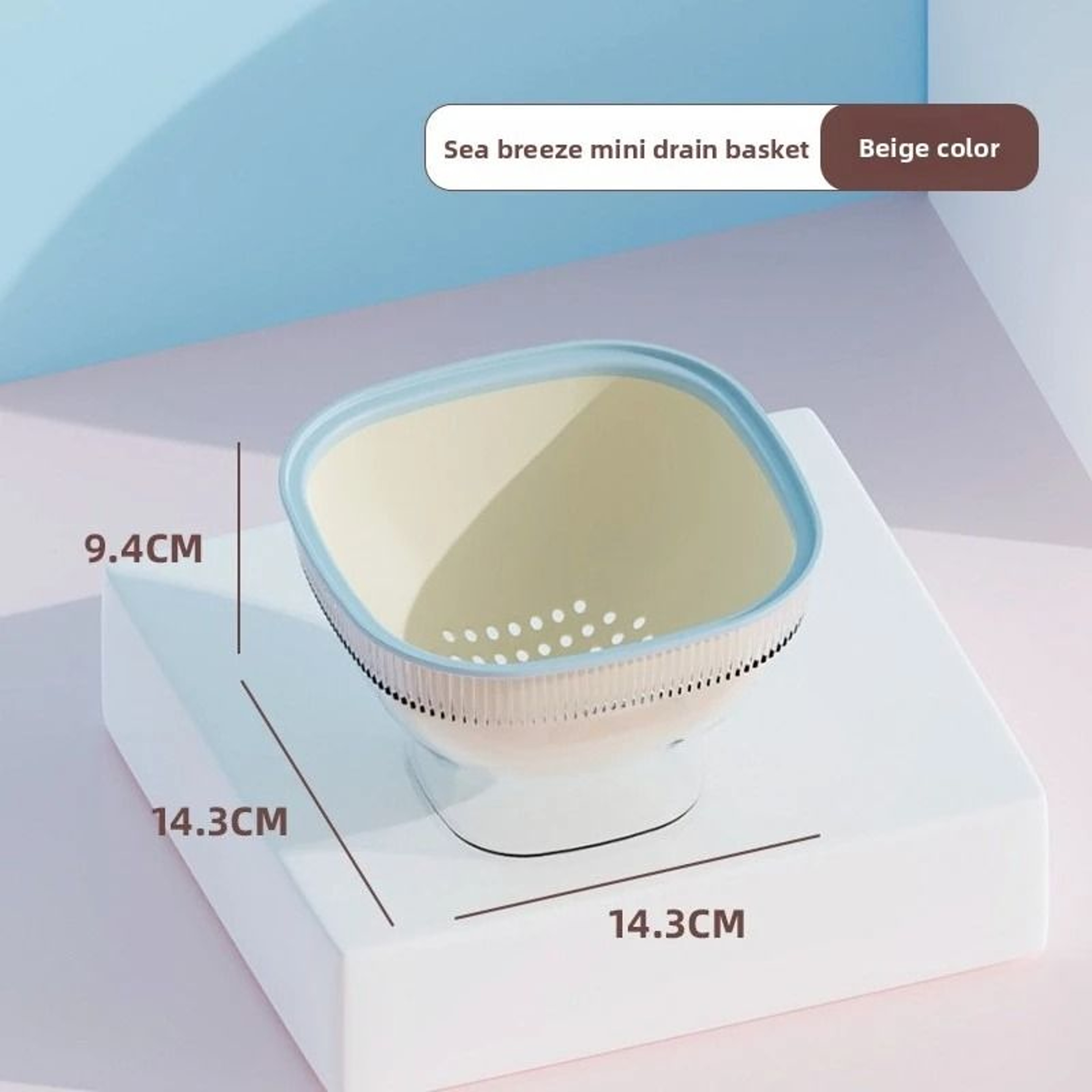 DoubleLayer Kitchen Drain Basket And HighPerformance Dustproof Fruit Vegetable Storage System 5