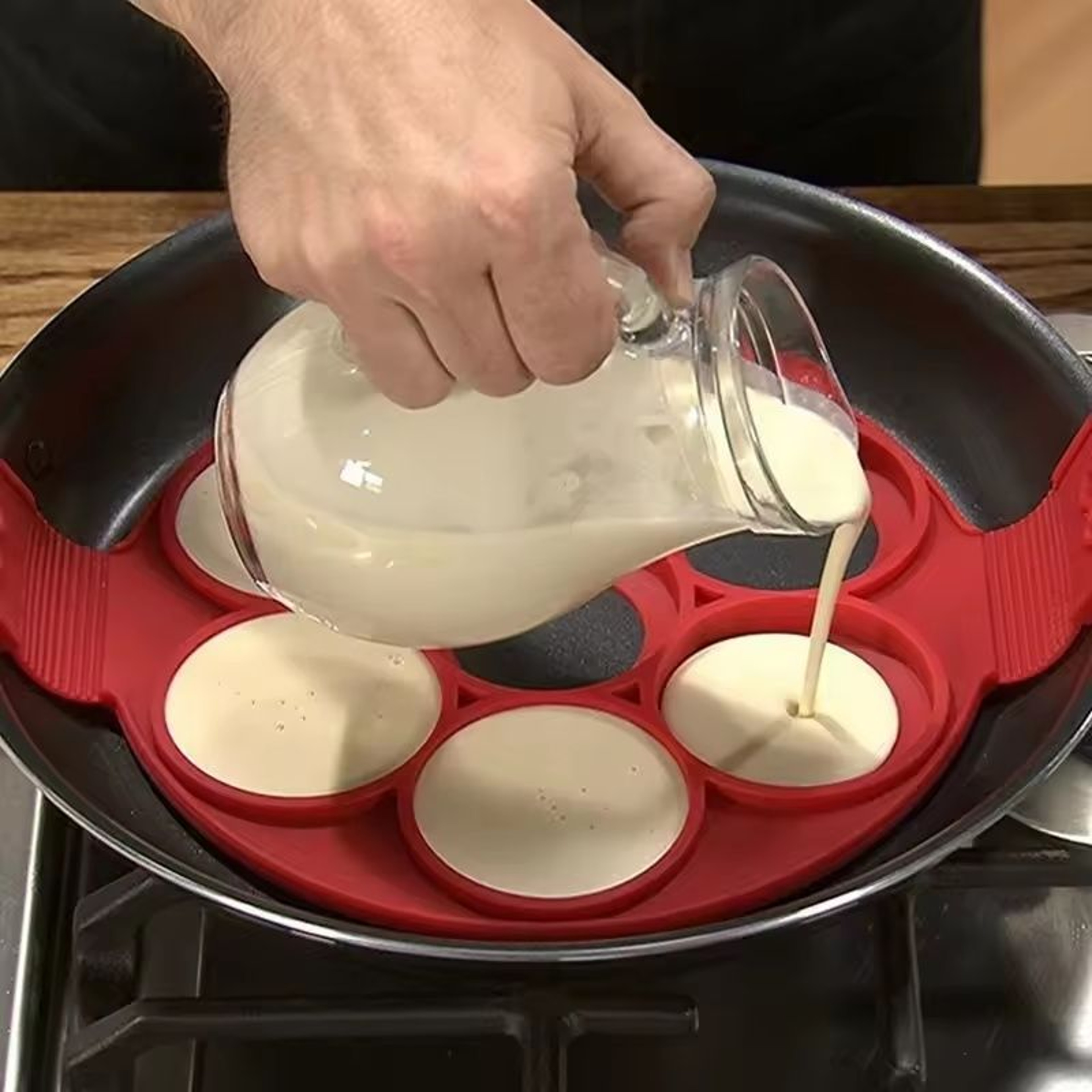 7Hole Silicone Nonstick Pancake Maker And HighPerformance MultiShape Culinary Architecture 0