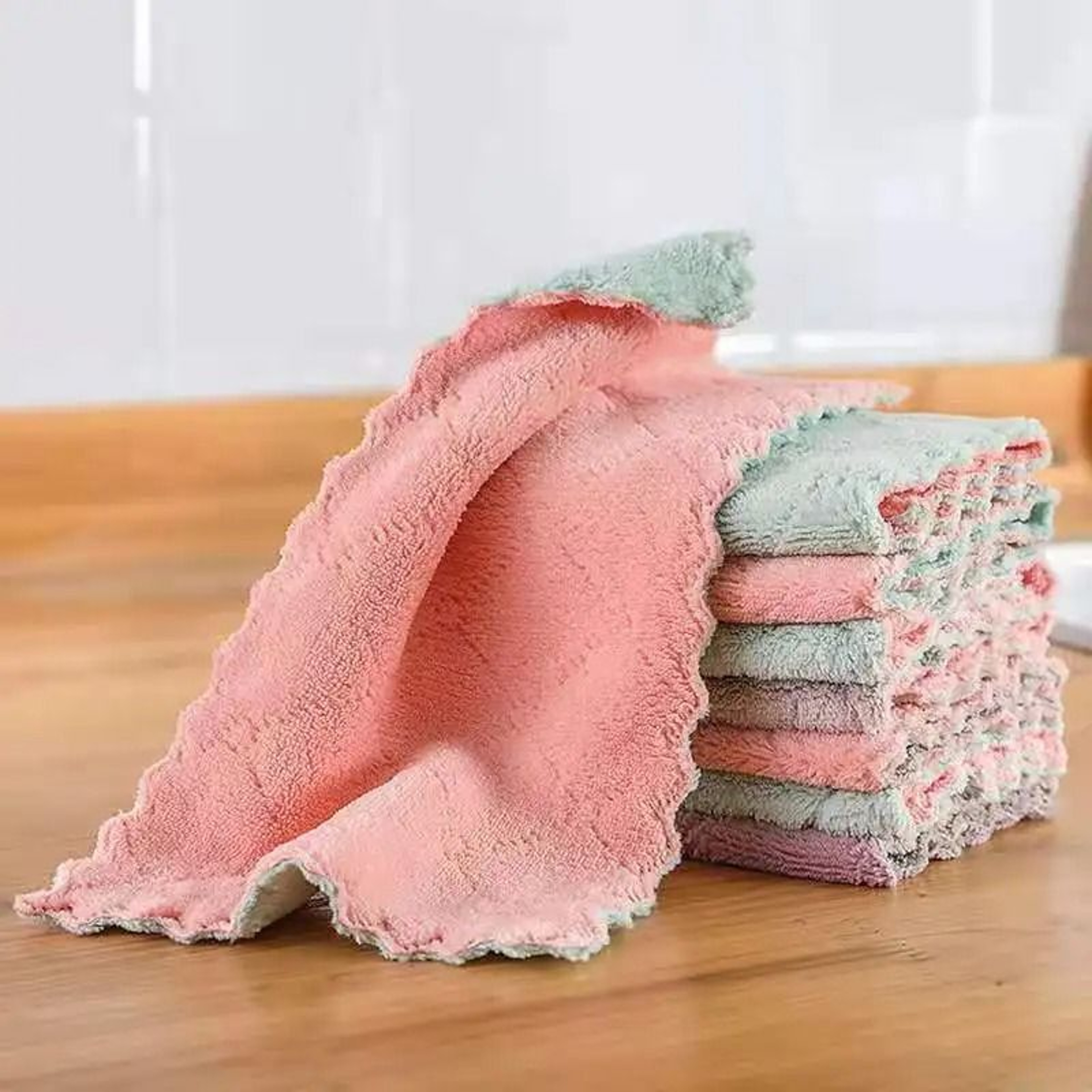 AntiGrease Microfiber Fish Scale Wiping Cloth 1