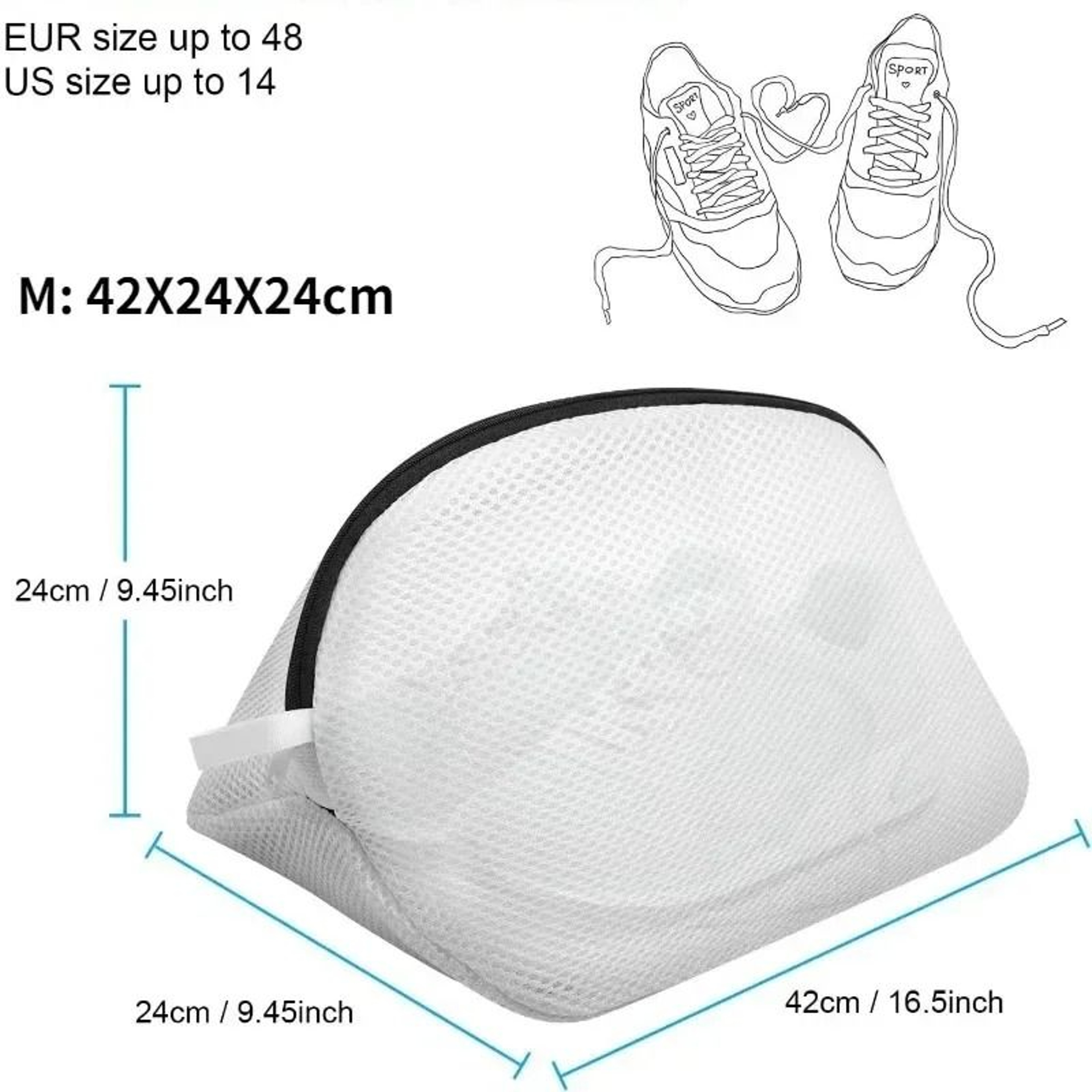 High Performance Protective Mesh Shoe Laundry And Travel Organizer Bag 4