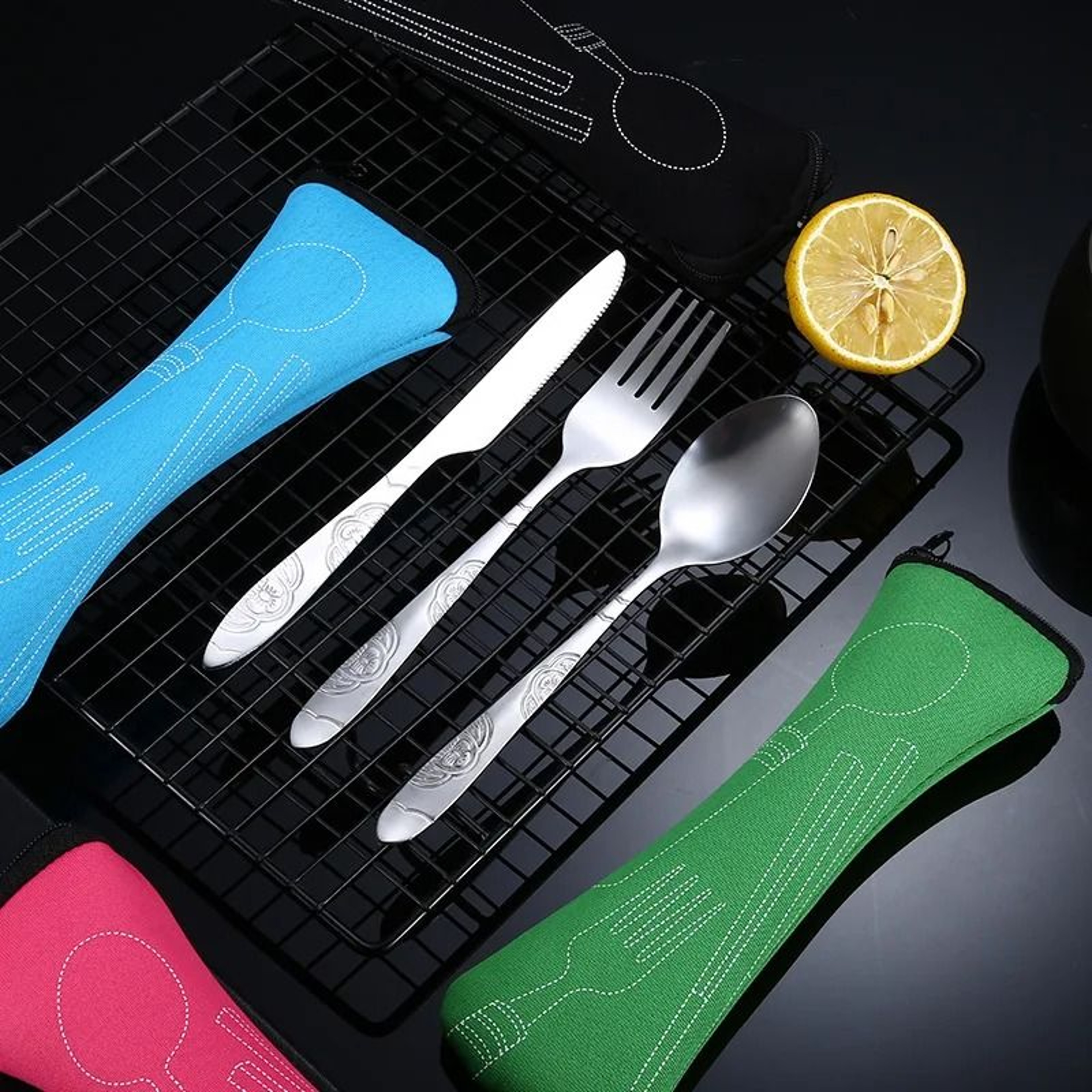 Precision Travel Camping Cutlery Set And HighPerformance Mobile Dining Architecture 1