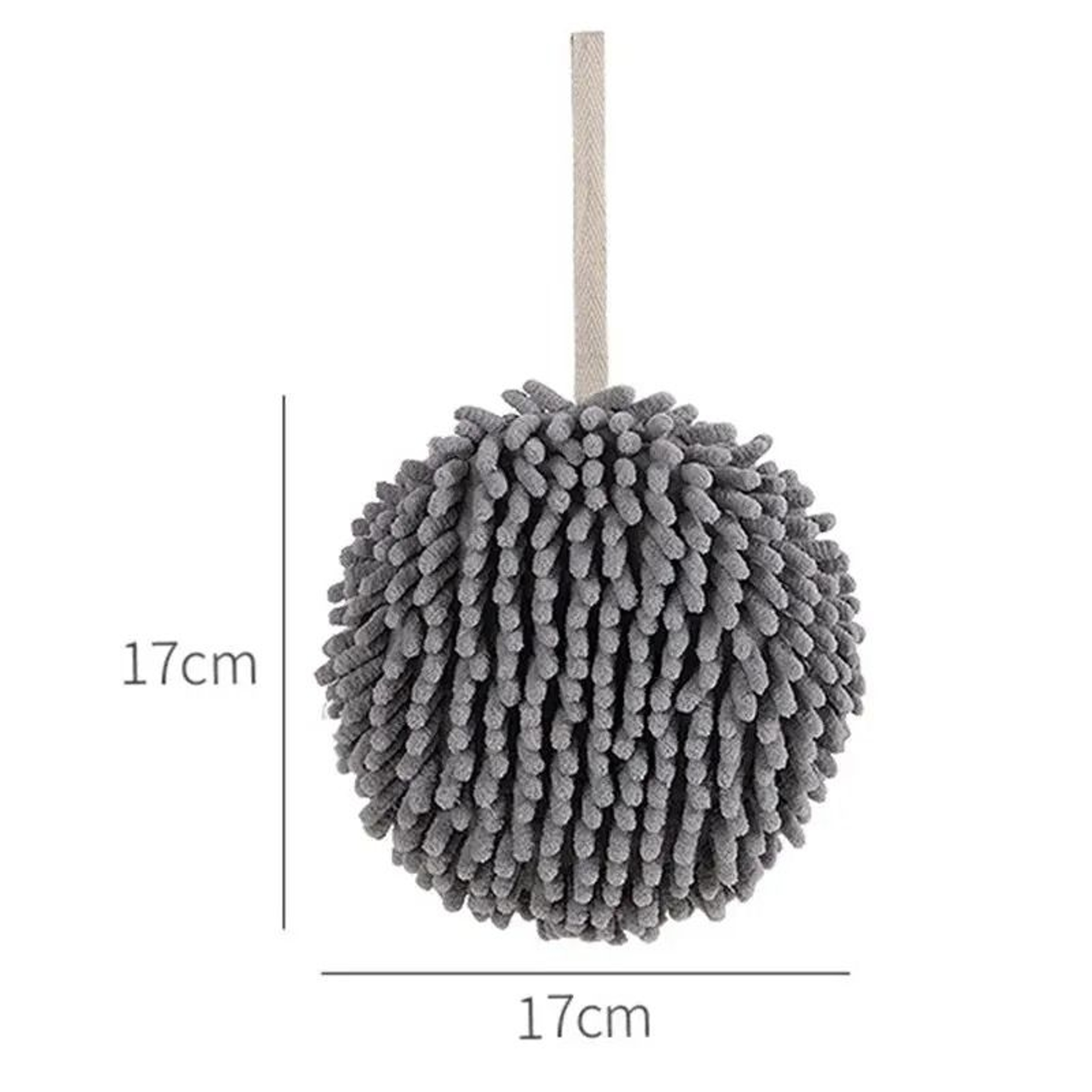 Hanging Soft Chenille Hand Towel Ball With QuickDry Absorbent Microfiber For Kitchen  Bathroom 5
