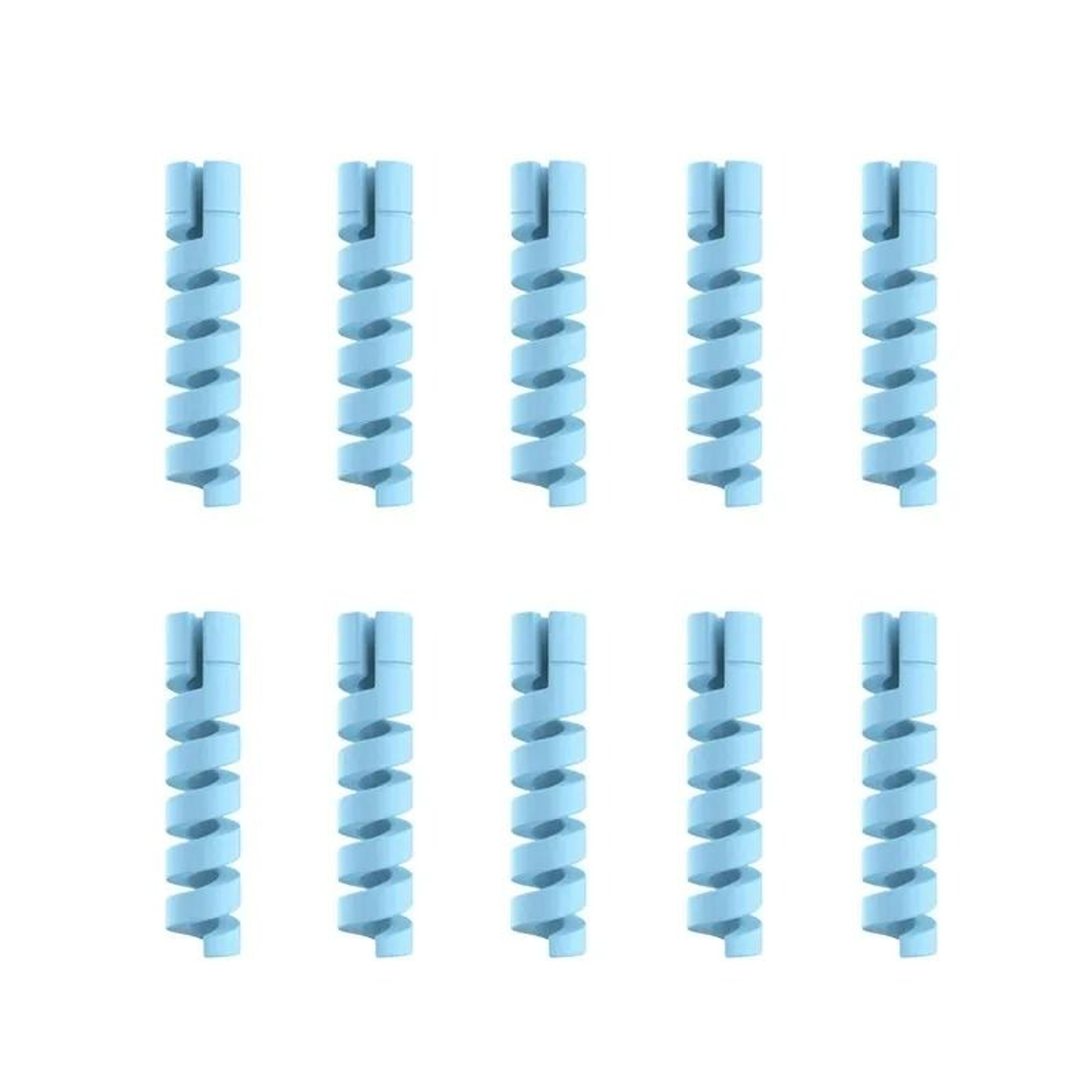 10PCS Silicone Spiral Data Cable Protectors And USB Wire Savers 7