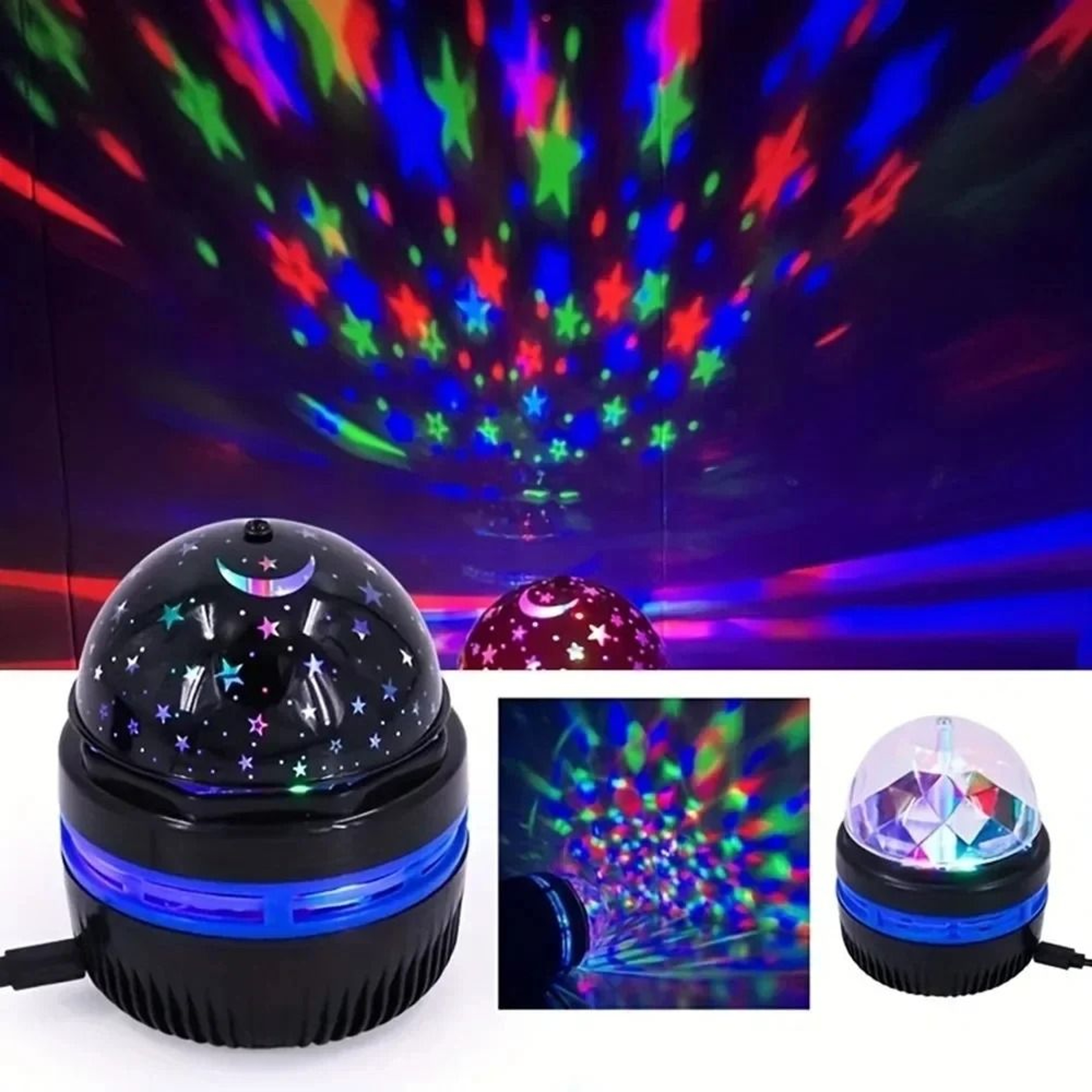HighFidelity LED Starry Night Light Projector And Atmospheric USB Table Lamp 0