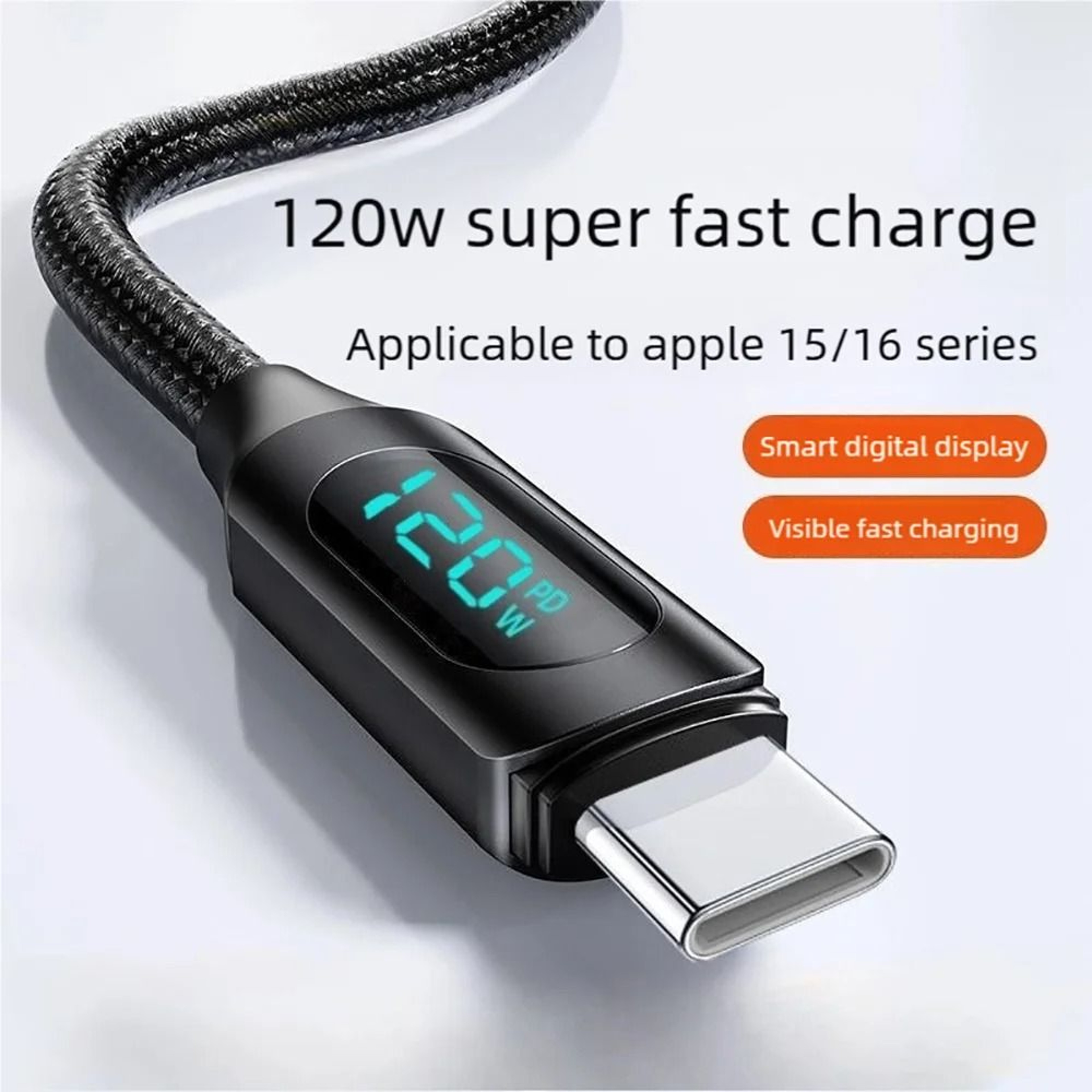 120W HighFidelity MultiLink USBC To USBC And USBA Data Cord 2