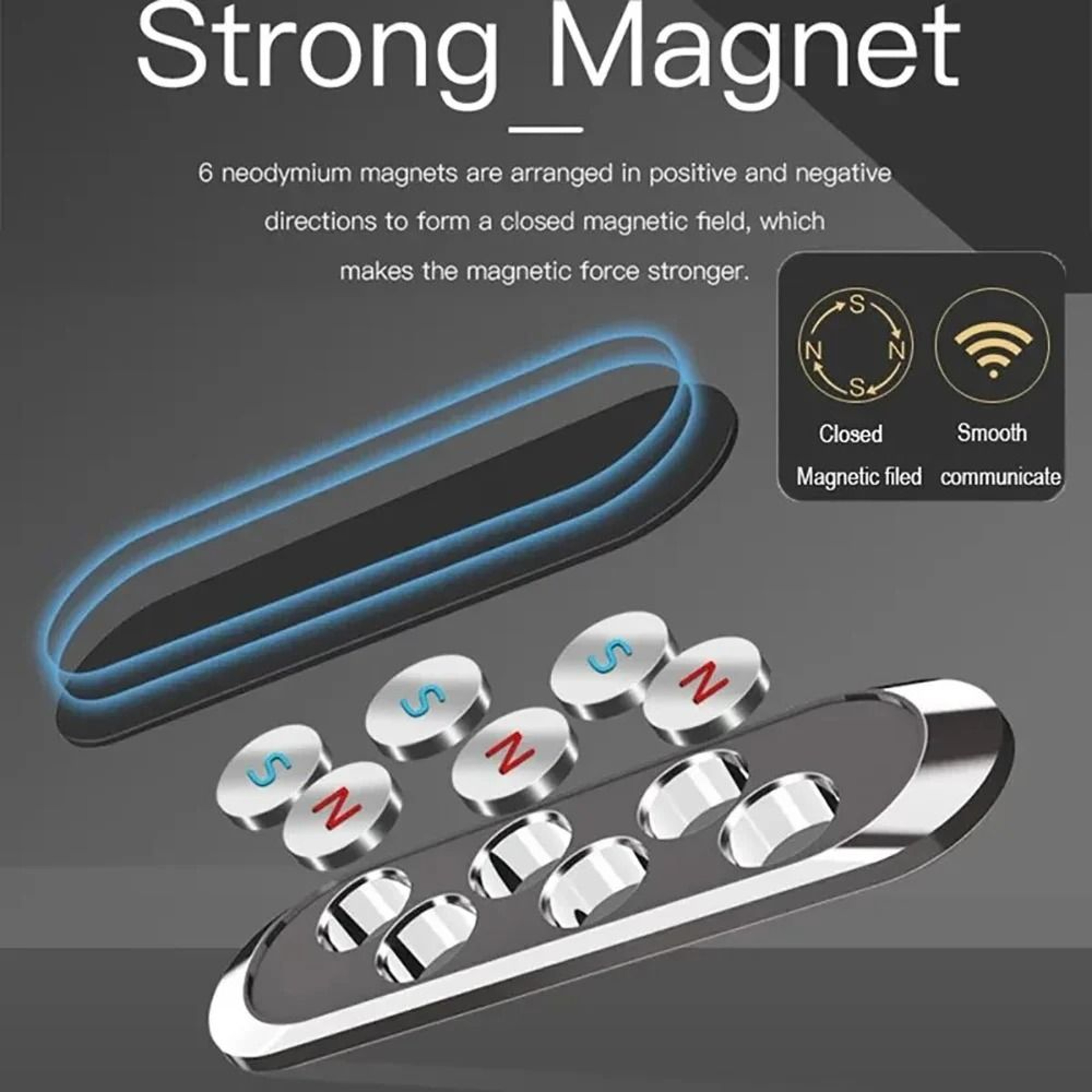Universal Magnetic Dashboard GPS Navigation Stand And Mobile Car Mount 1