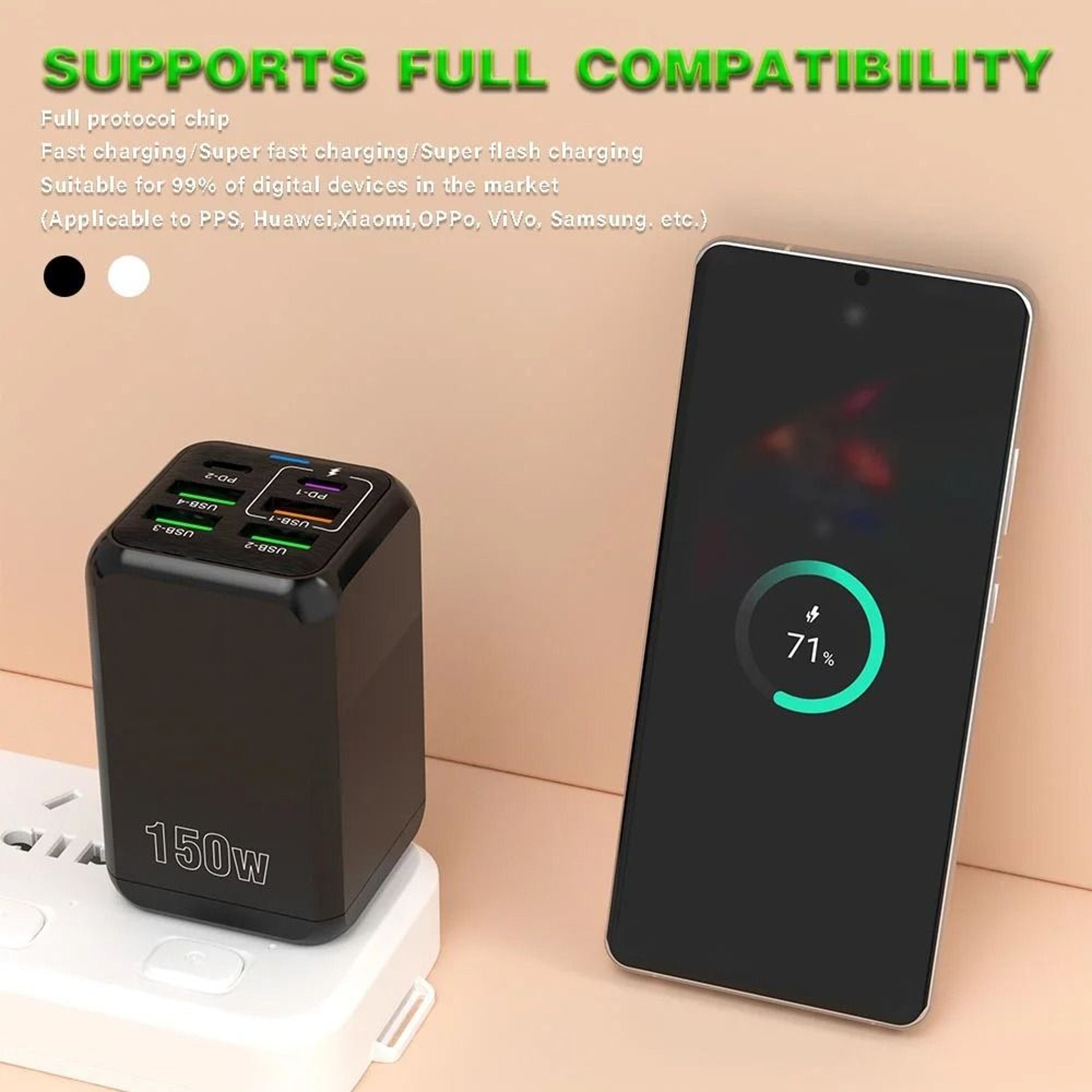 HighPower 150W 6Port MultiDevice Charging Station 2