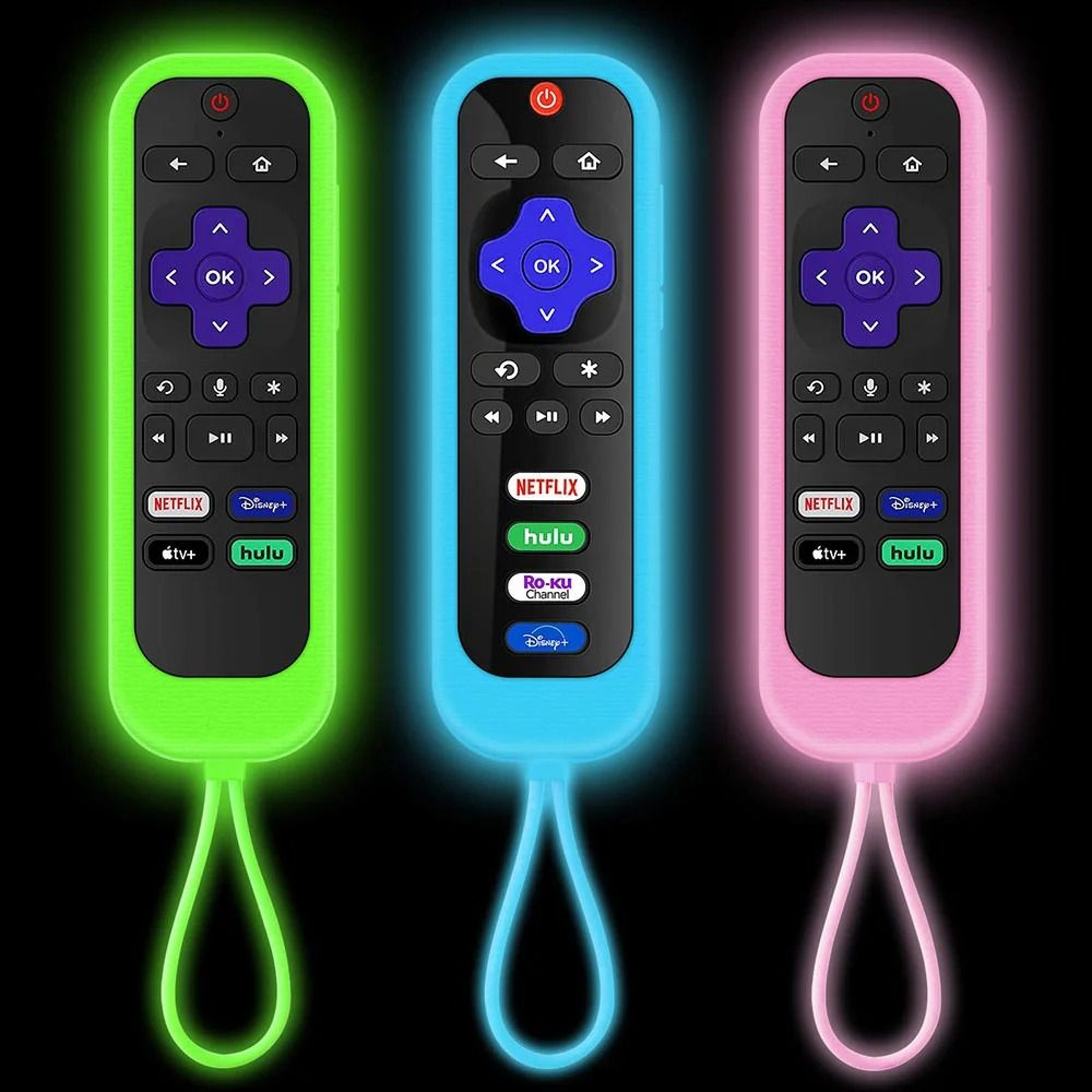Luminous GlowintheDark Remote Control Protective Case 0