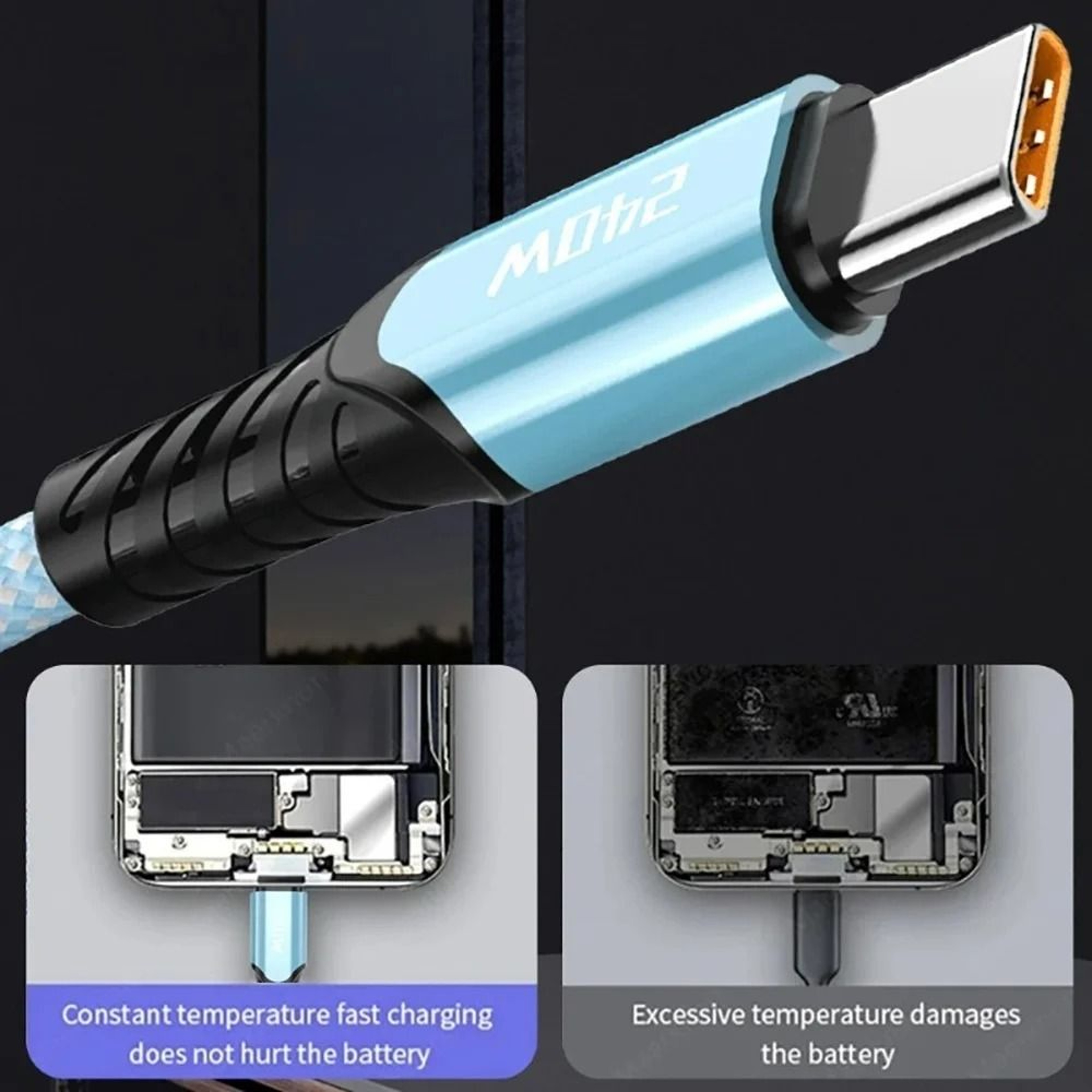 240W USBC To USBC Fast Charging Cable 3