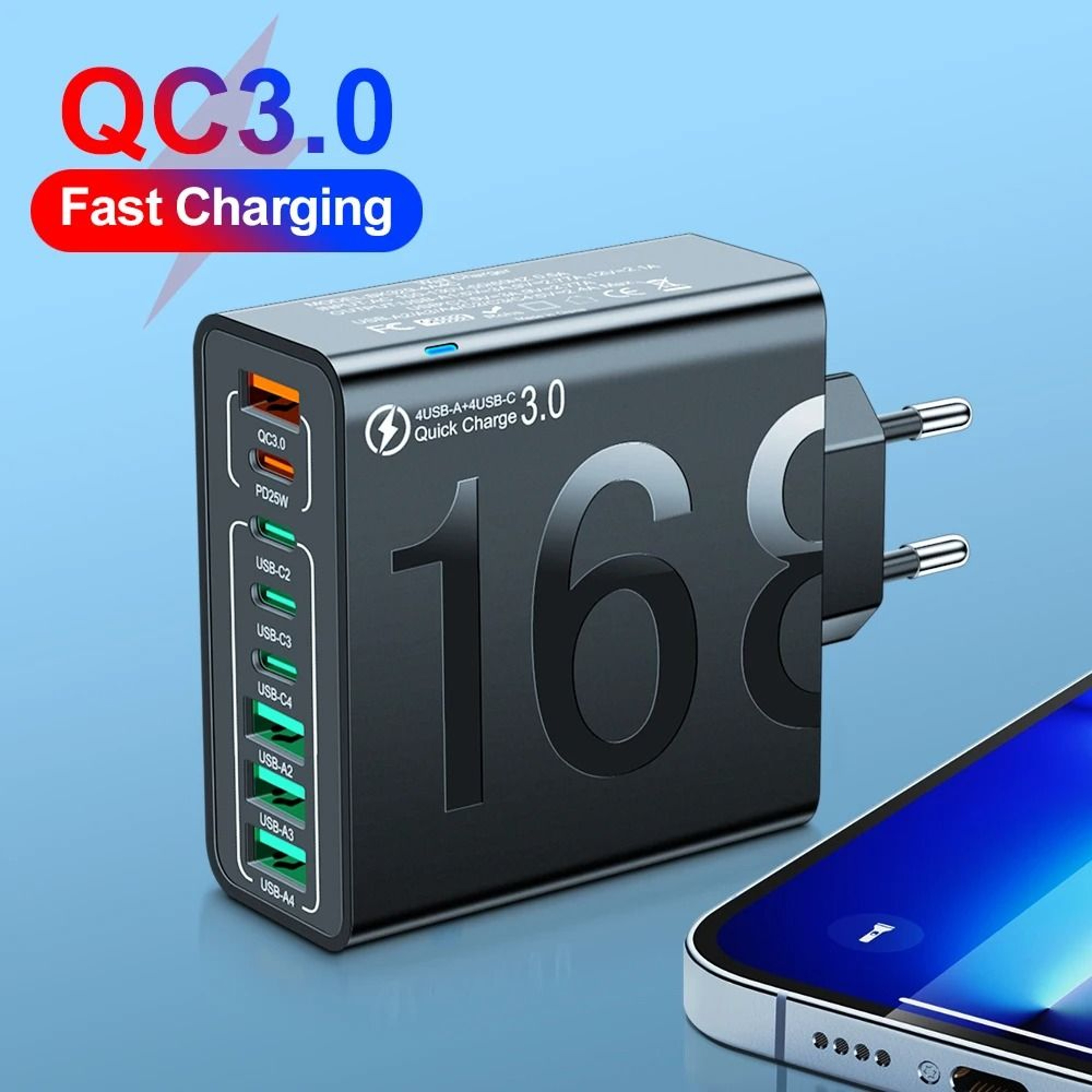 HighPerformance 150W MultiPort USBC Desktop Charging Hub 0