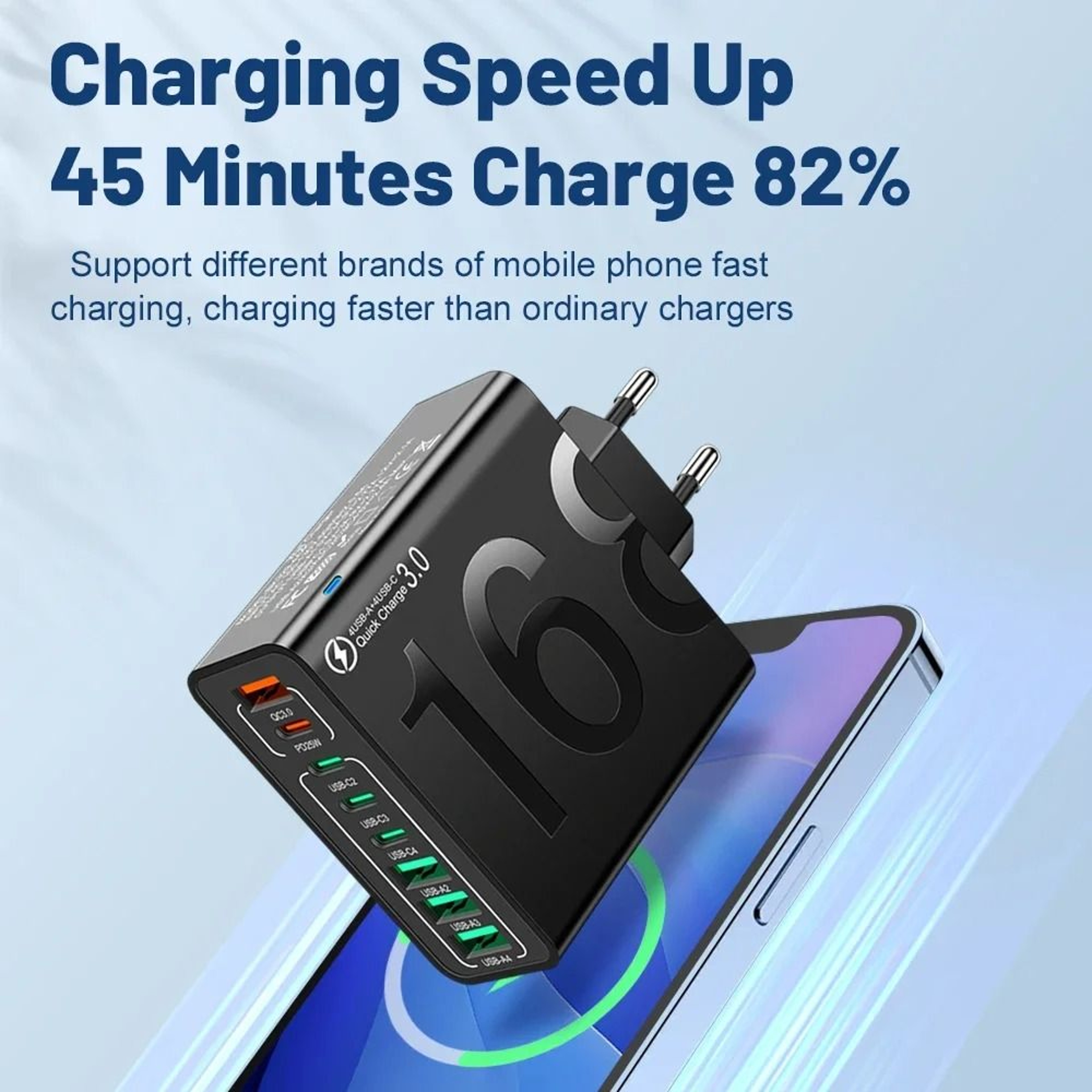 HighPerformance 150W MultiPort USBC Desktop Charging Hub 1