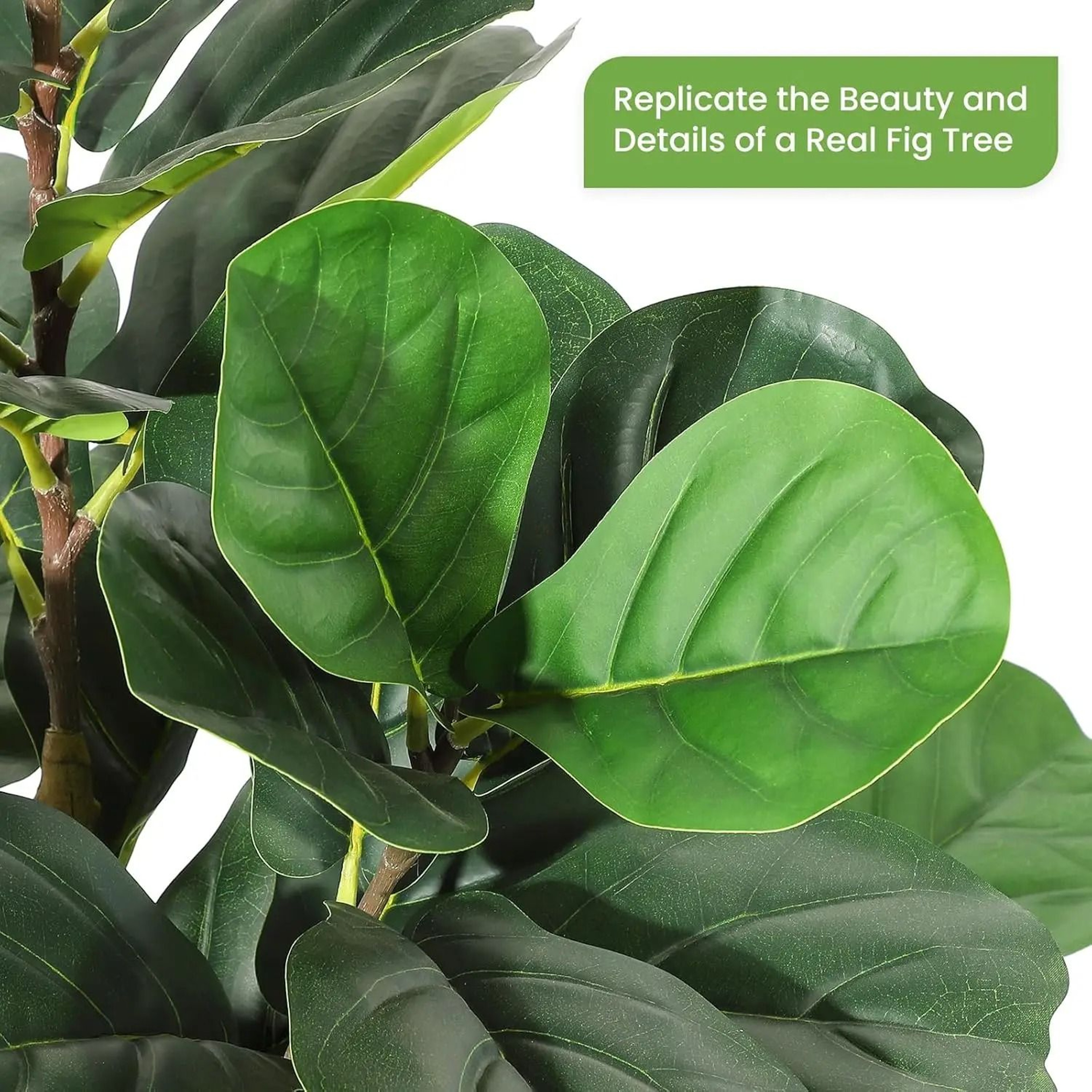 Premium Lifelike Artificial Fiddle Leaf Fig Tree 5