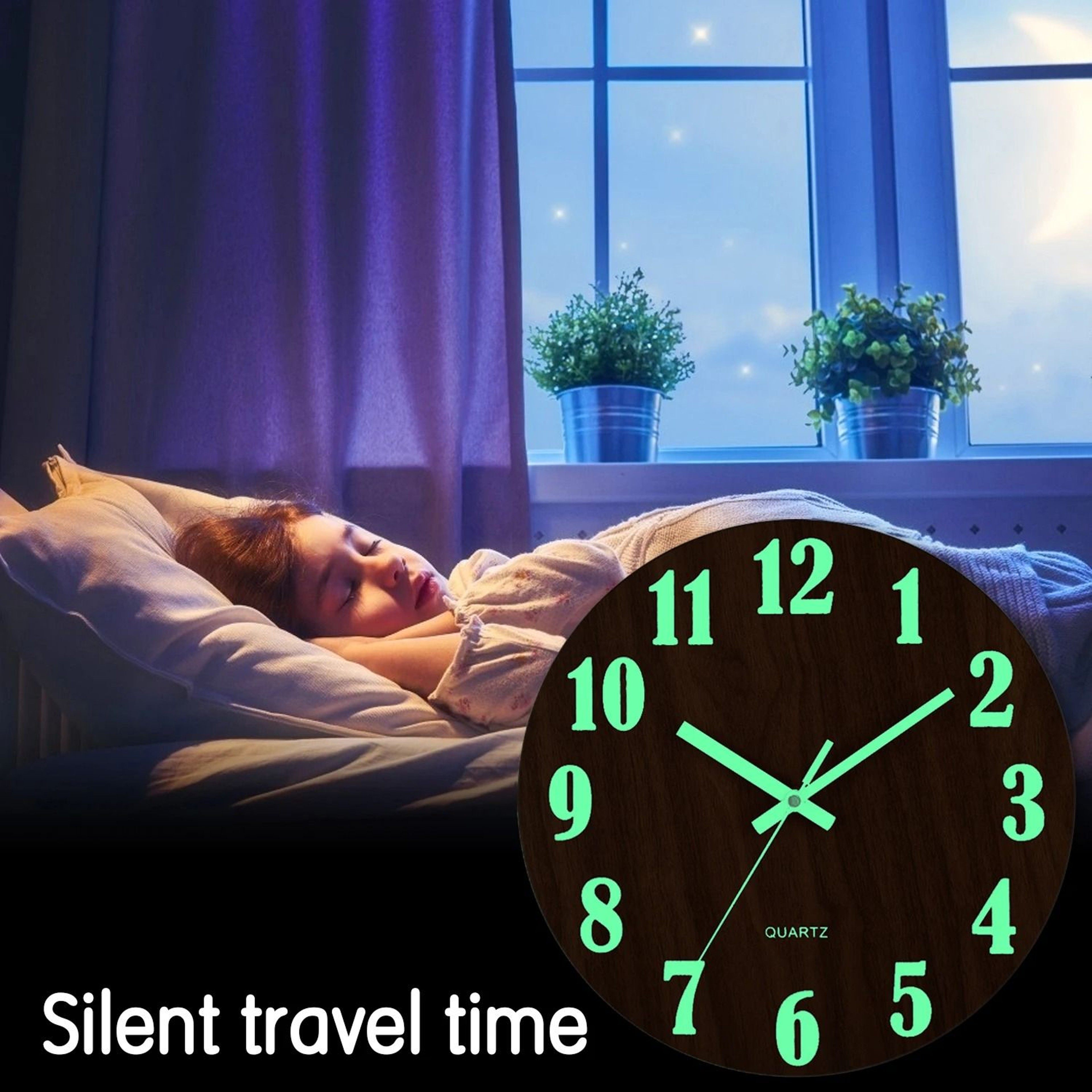 Nordic Luminous Wood Wall Clock 5