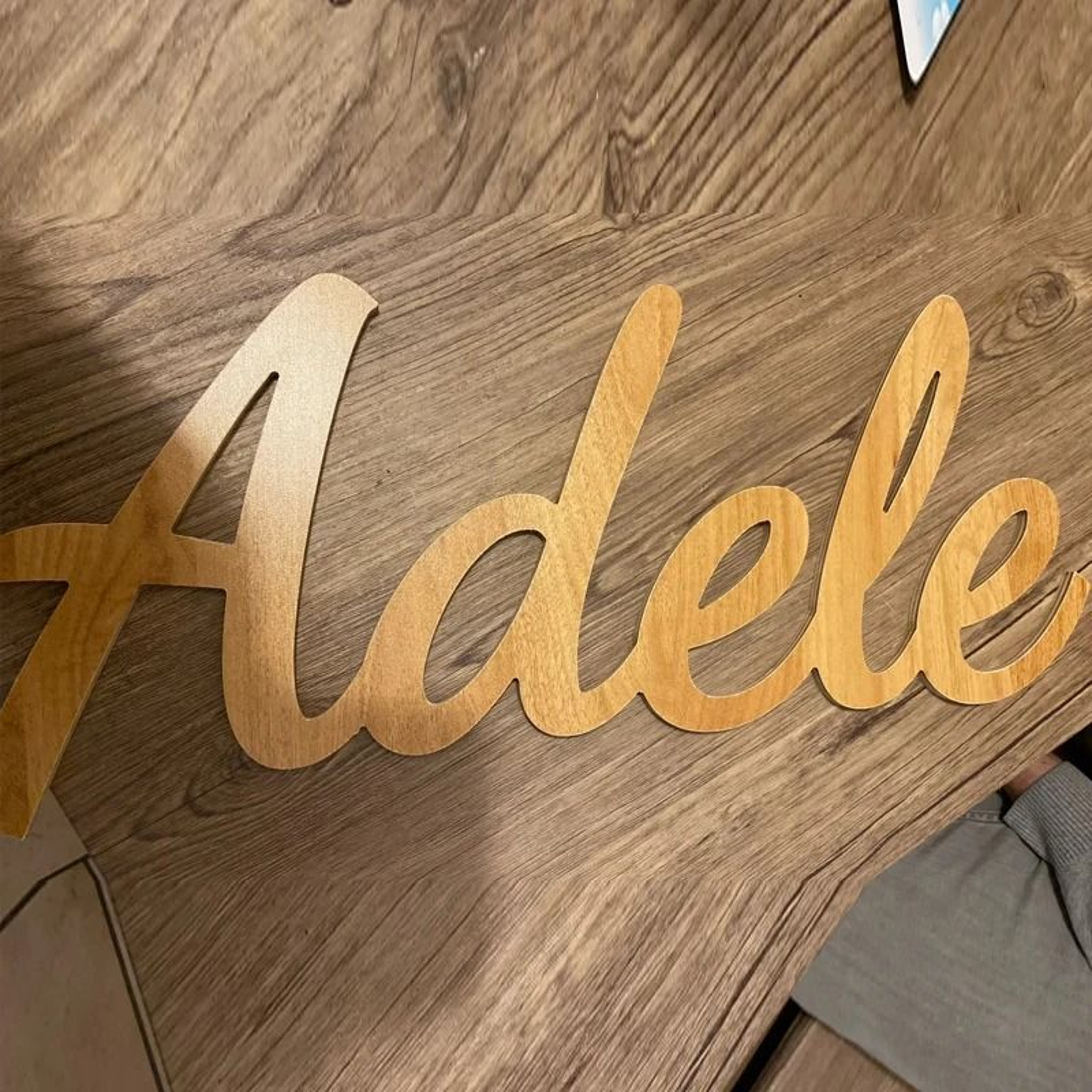 Personalized Script Wooden Name Sign 5