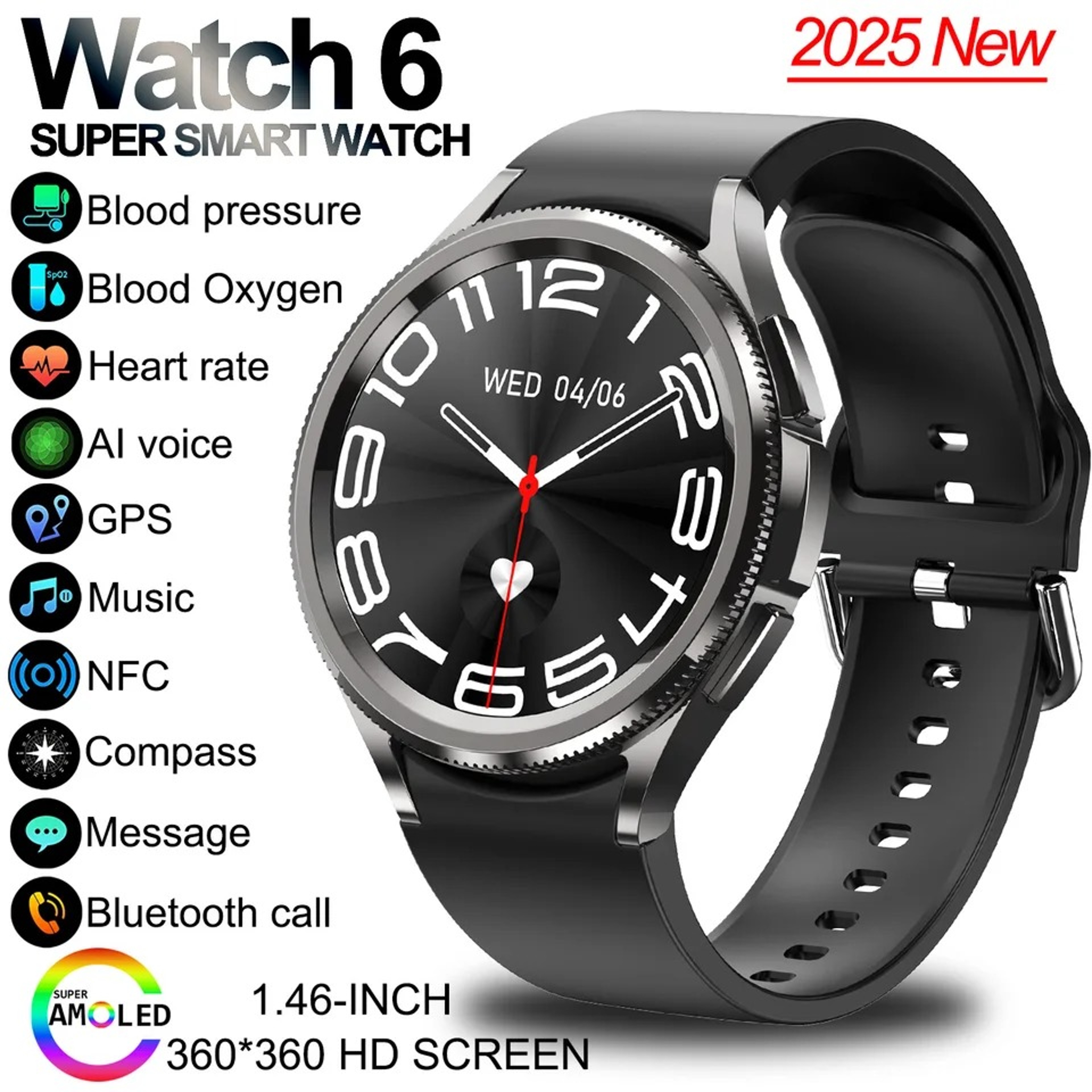 Galaxy Watch 6 Smartwatch for Men with GPS AMOLED Screen and 100 Plus Sport Modes – view 15