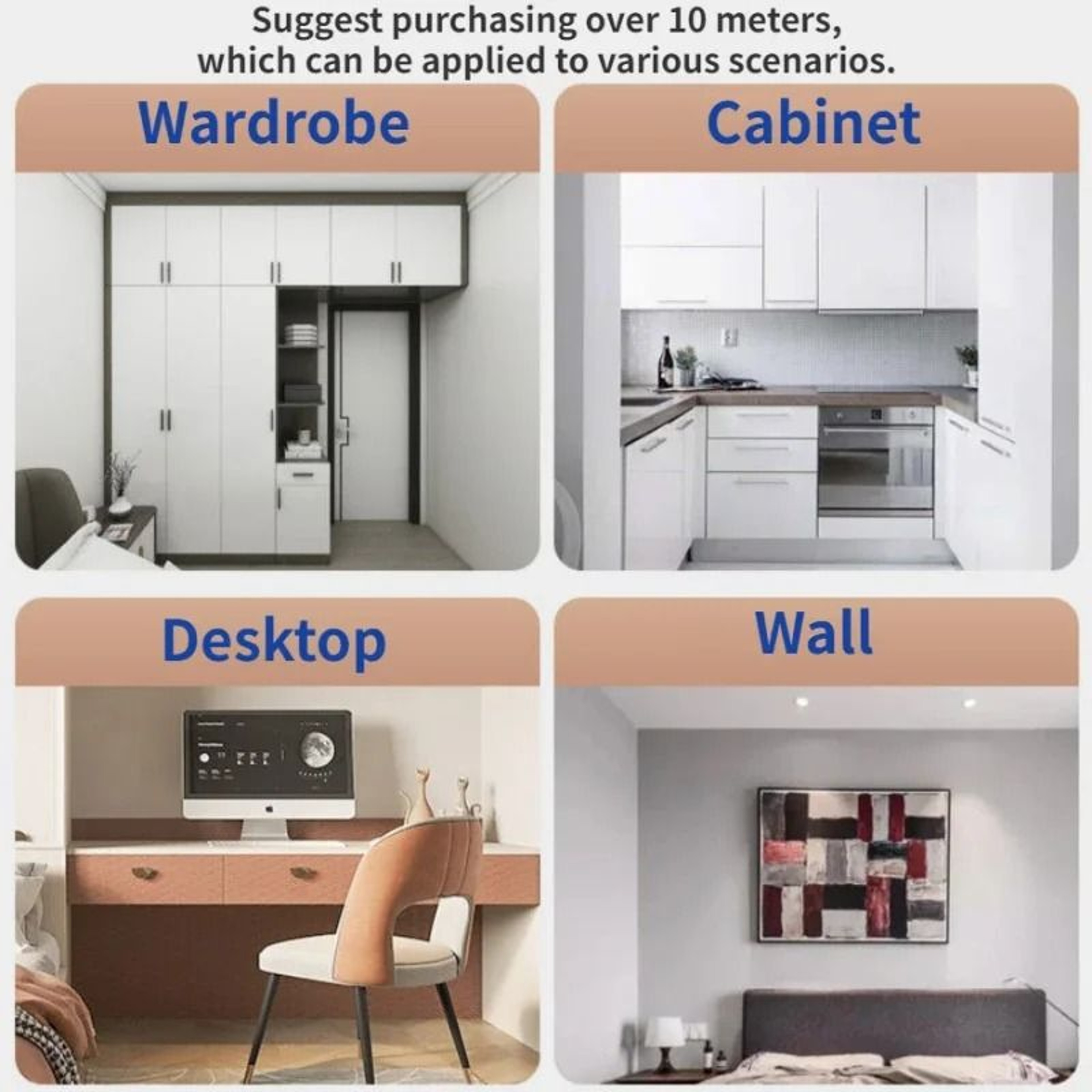 10M Kitchen OilProof And Waterproof SelfAdhesive Wallpaper For Cabinet Renovation 5
