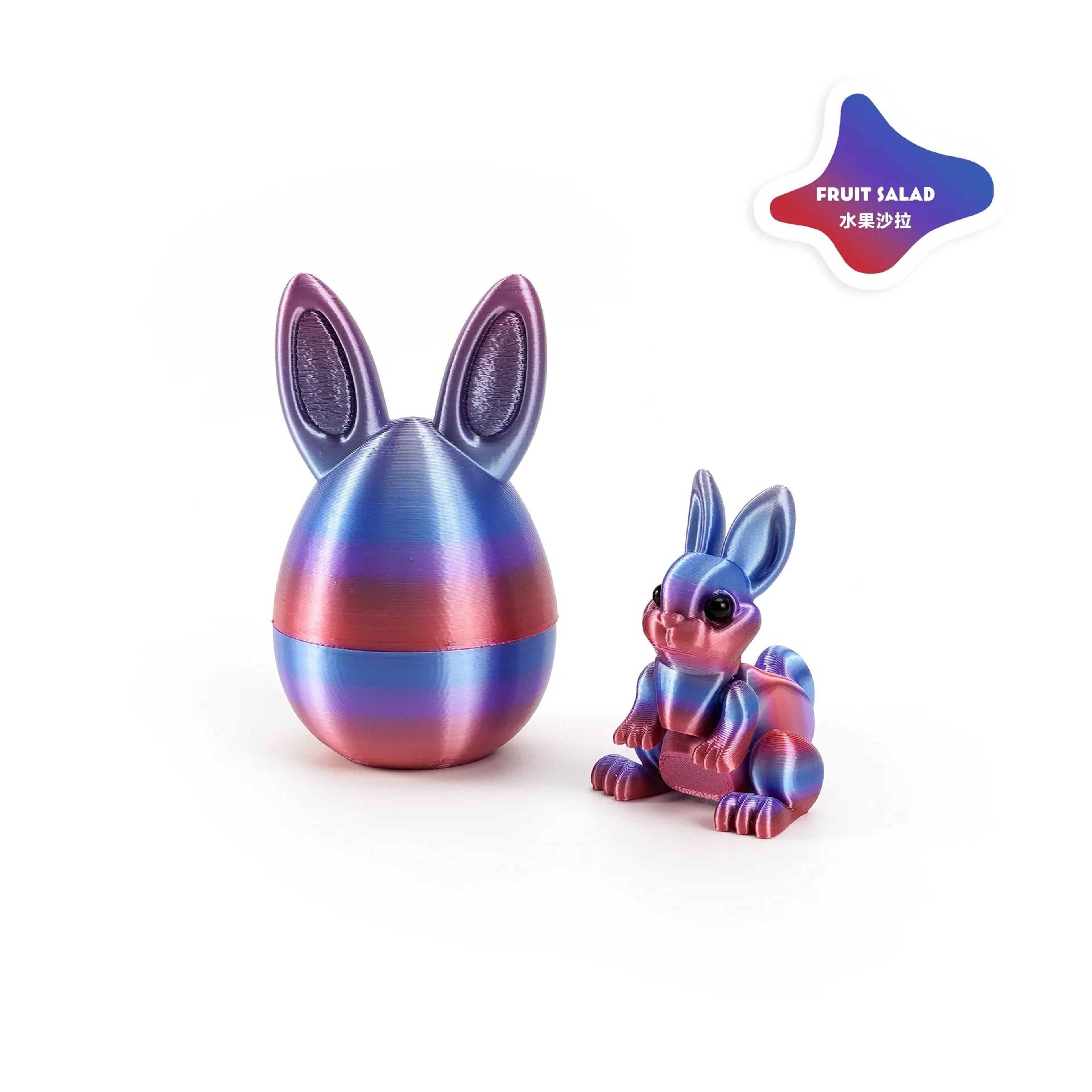3D Printed Rabbit Eggs Ornament  Artistic Easter Animal Figurine 20